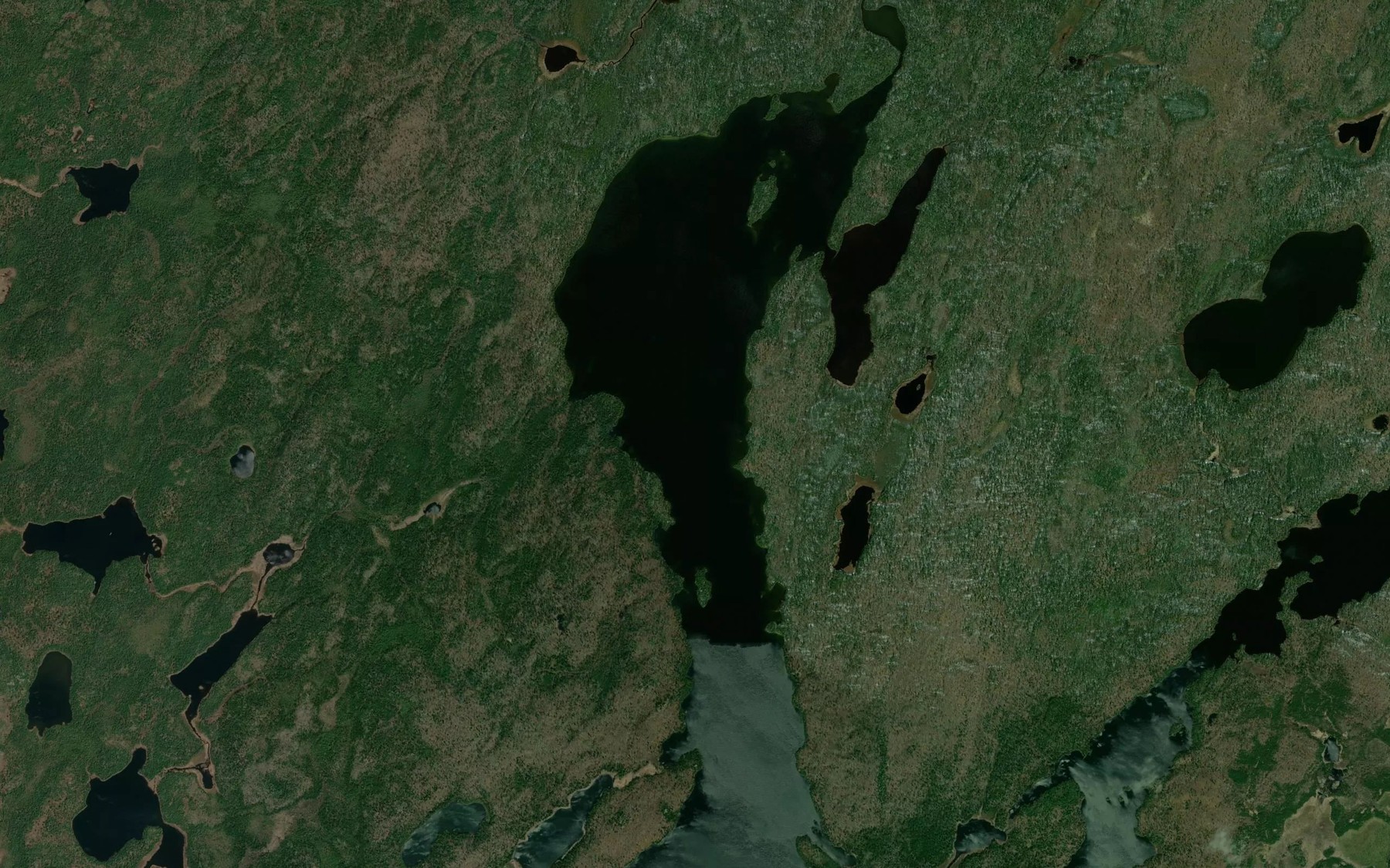 Satellite map of the Quest Lake