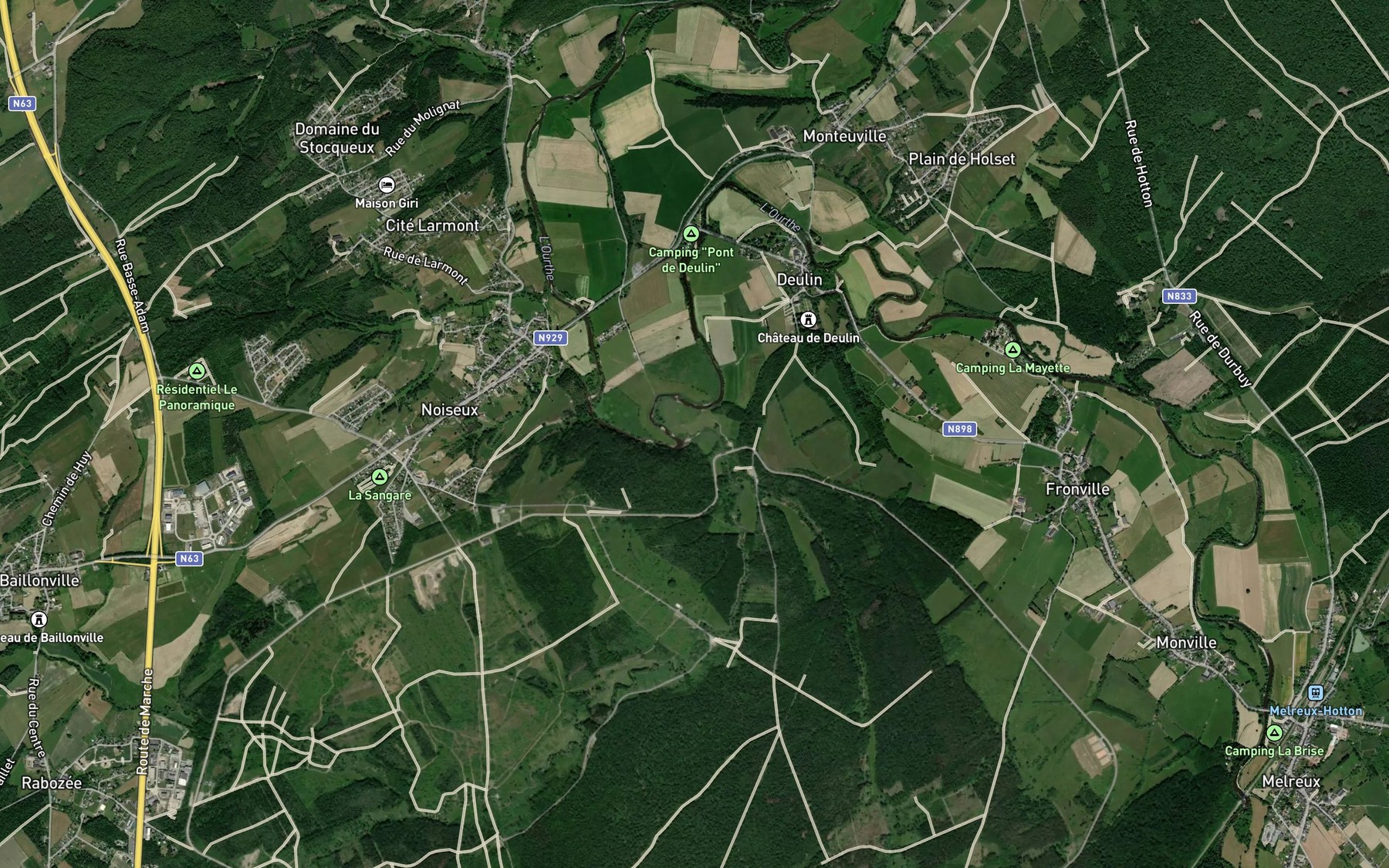 Satellite map of the Marchette