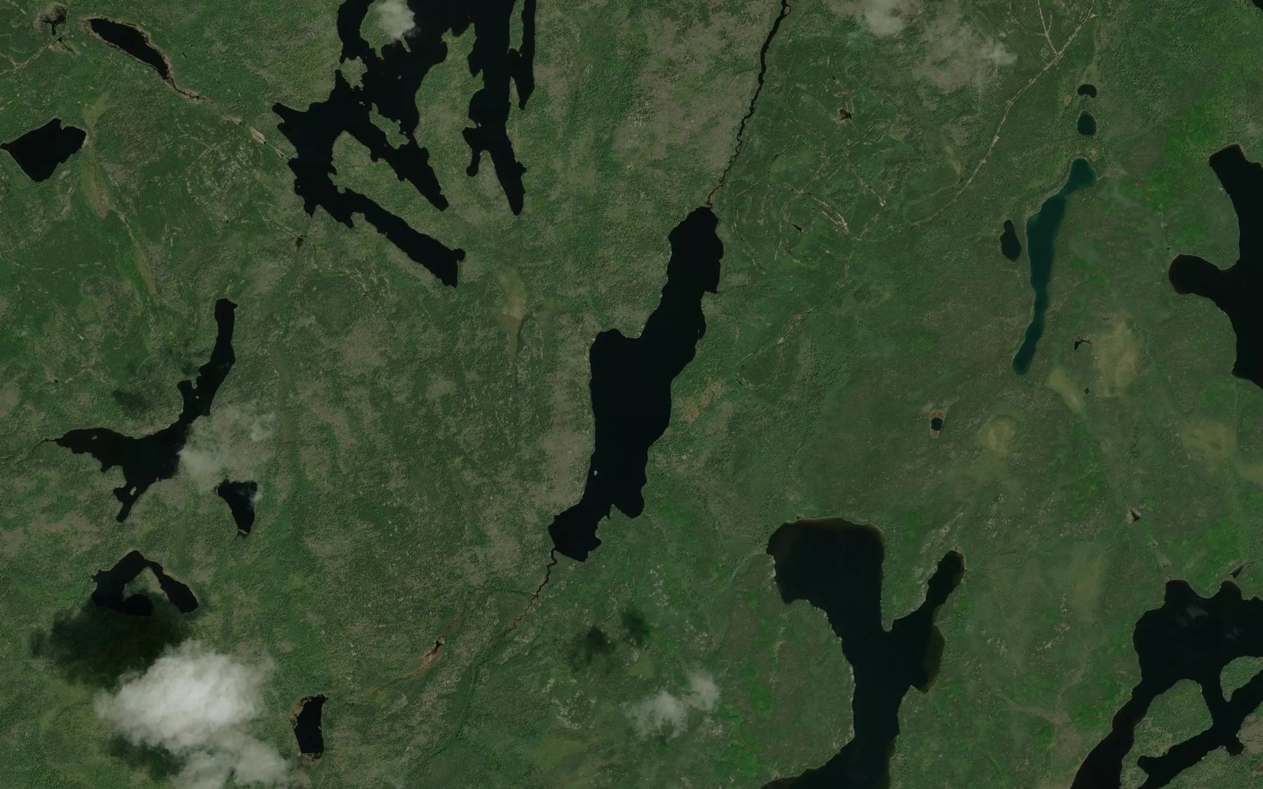Satellite map of the Mij Lake