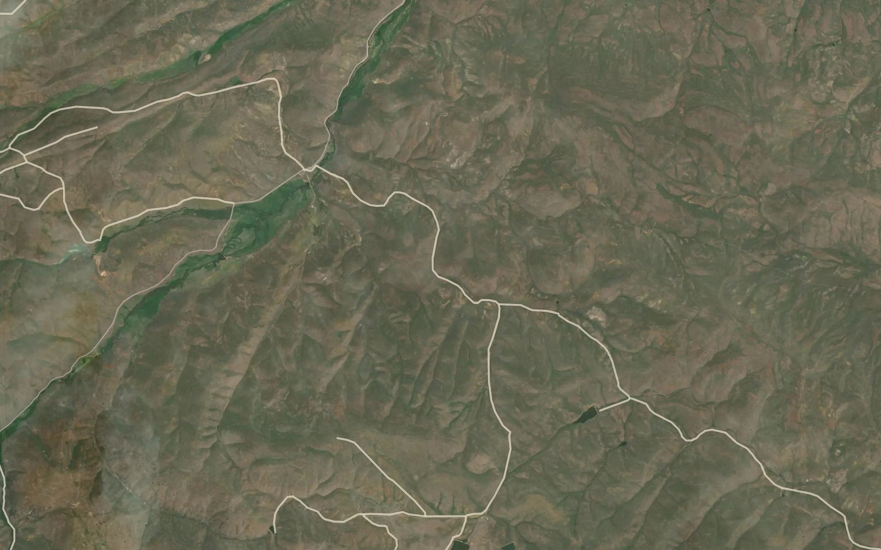 Satellite map of the Mud Flat Spring