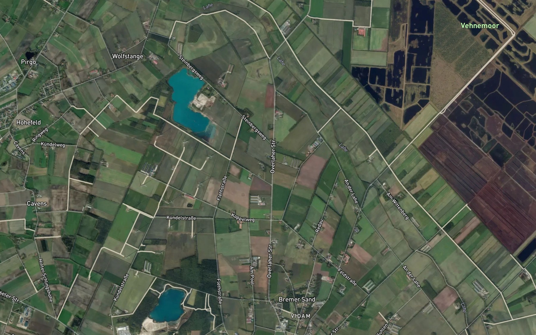 Satellite map of the Goseken Schlatt
