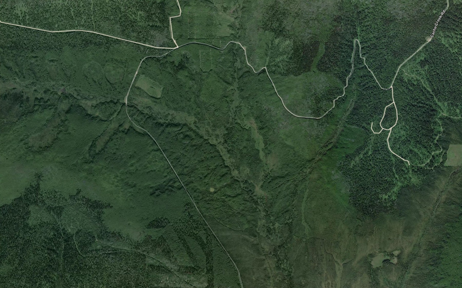 Satellite map of the Fortune Creek