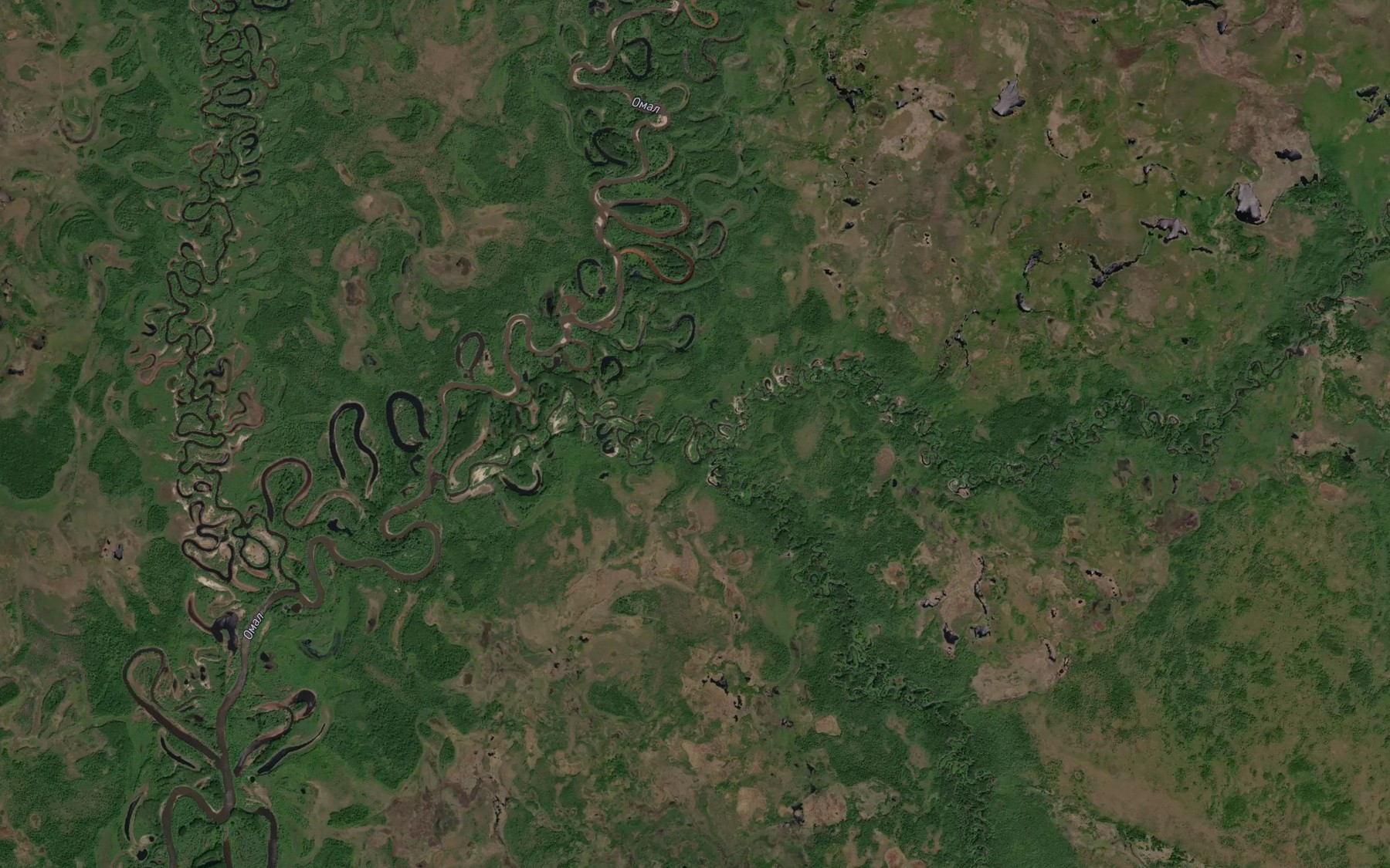 Satellite map of the Marukil