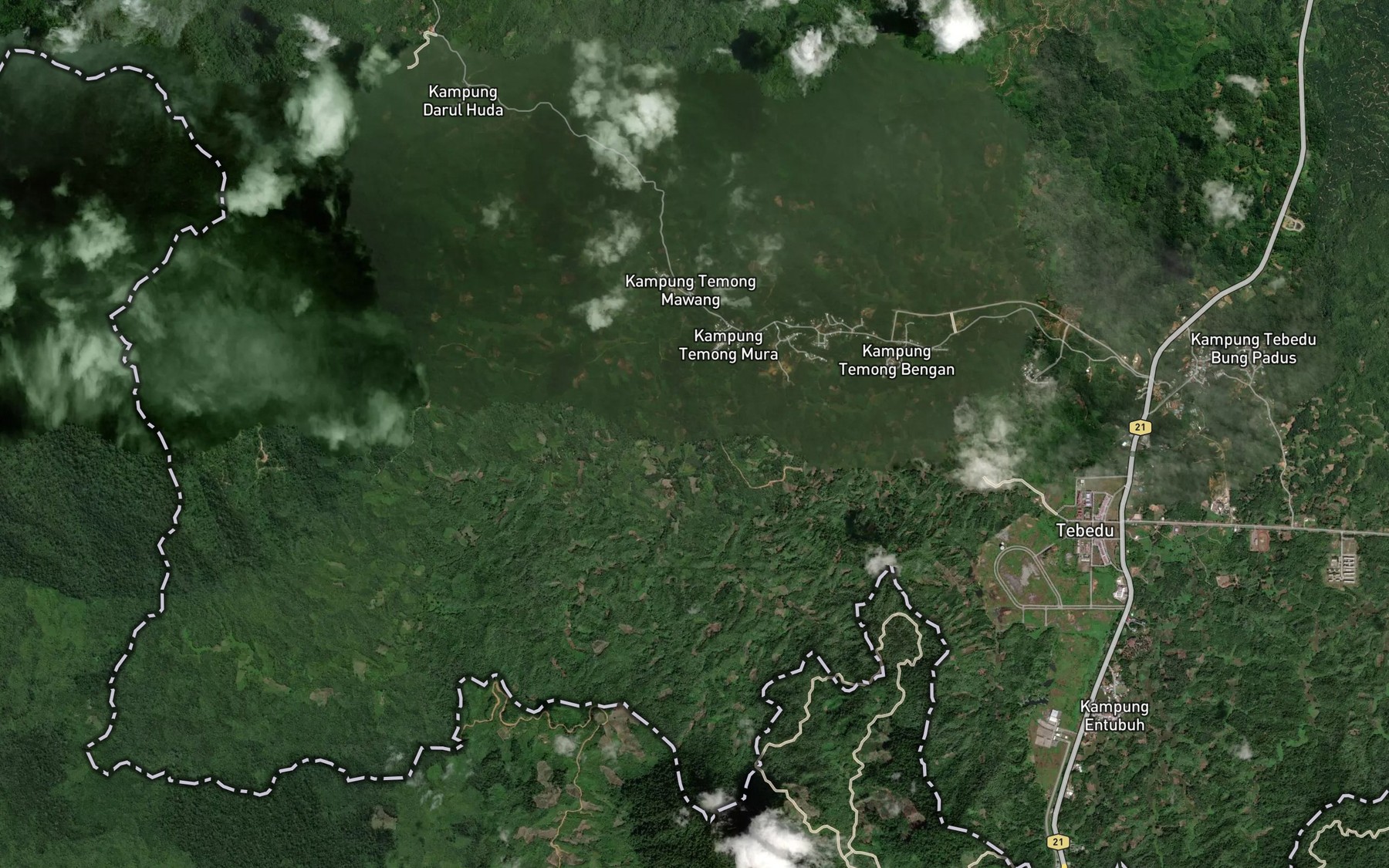 Satellite map of the Sungai Kisi Besar
