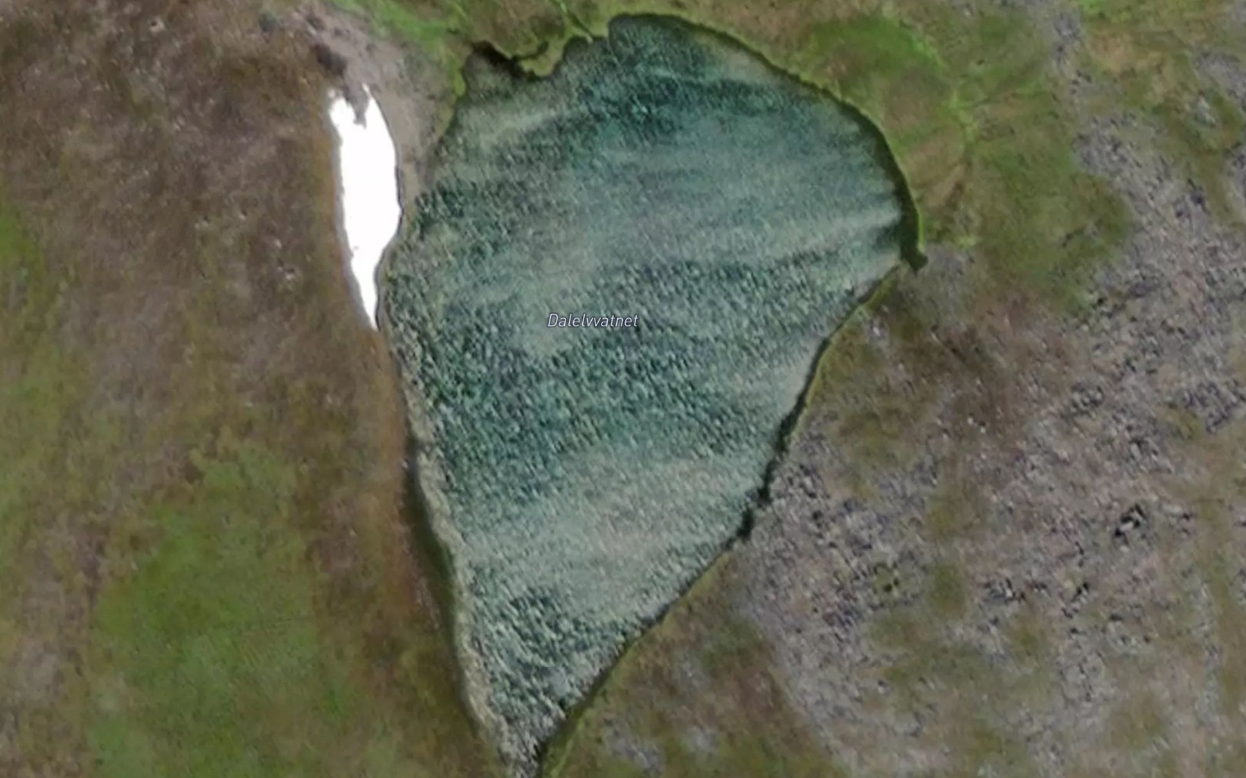 Satellite map of the Dalelvvatnet