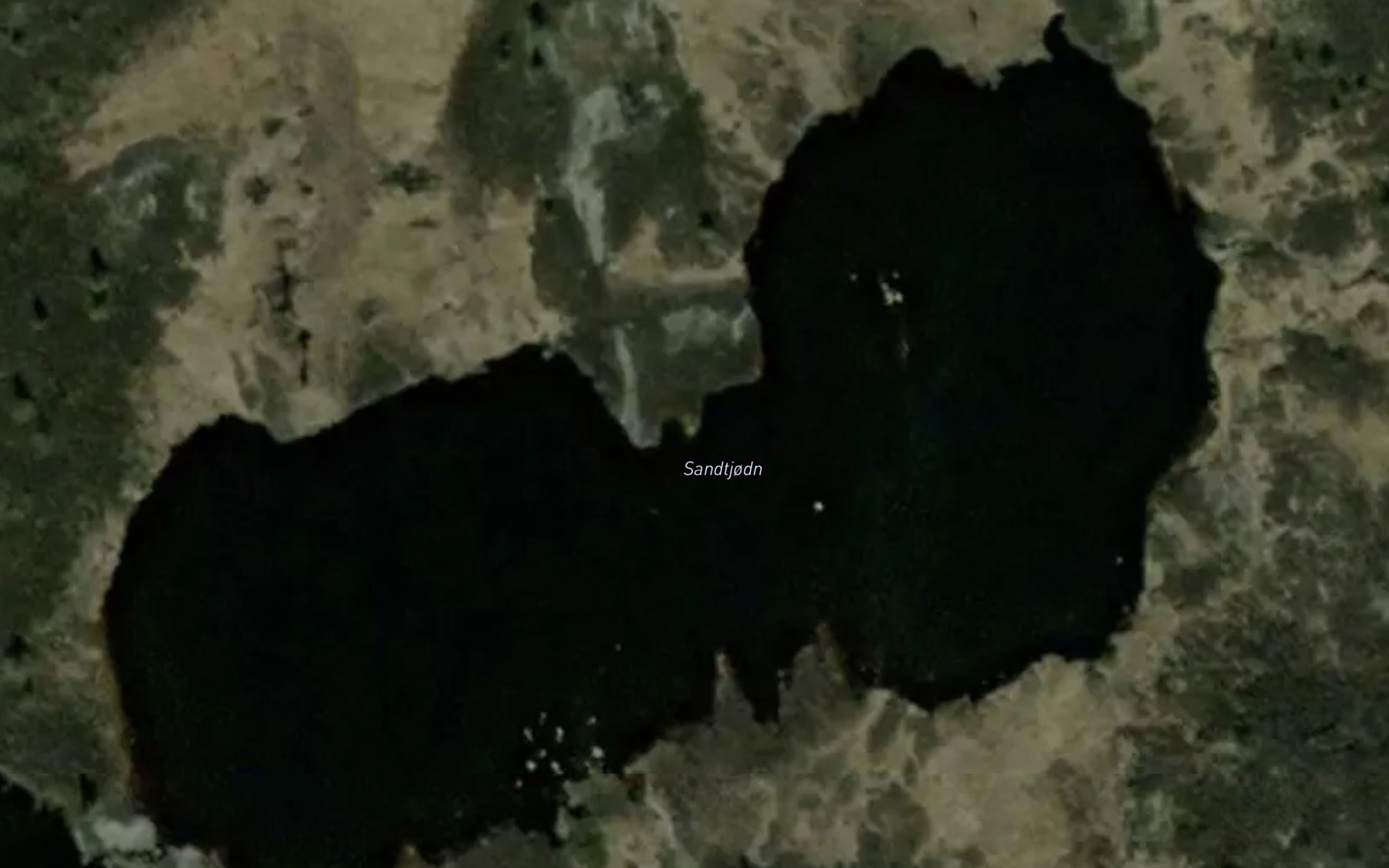 Satellite map of the Sandtjodn