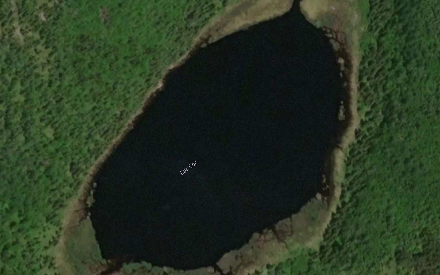Satellite map of the Lac Cor