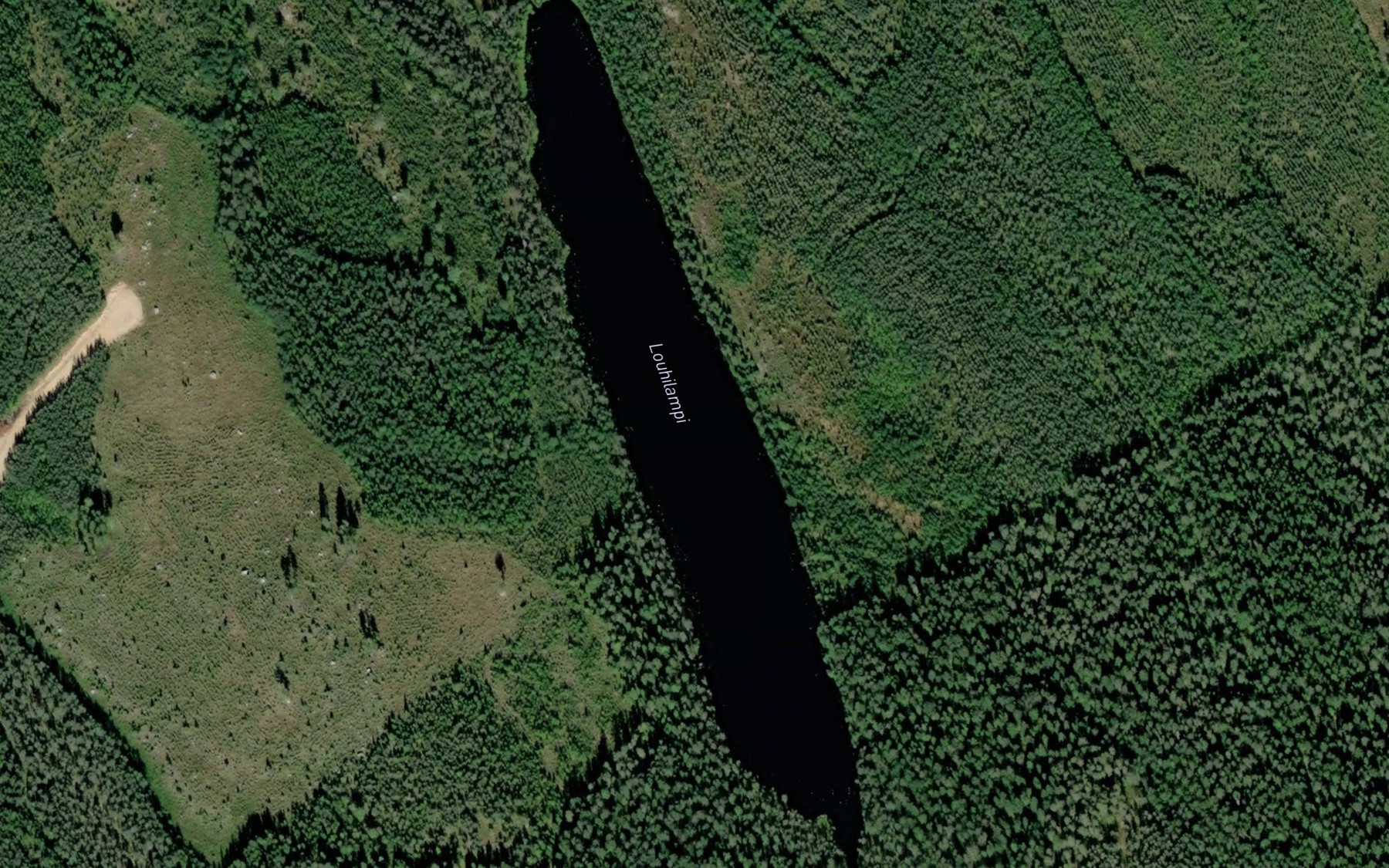 Satellite map of the Louhilampi