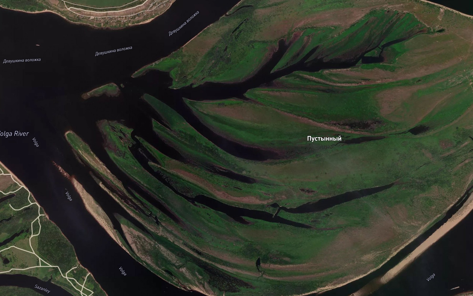 Satellite map of the Ozero Lesnoy Zaton