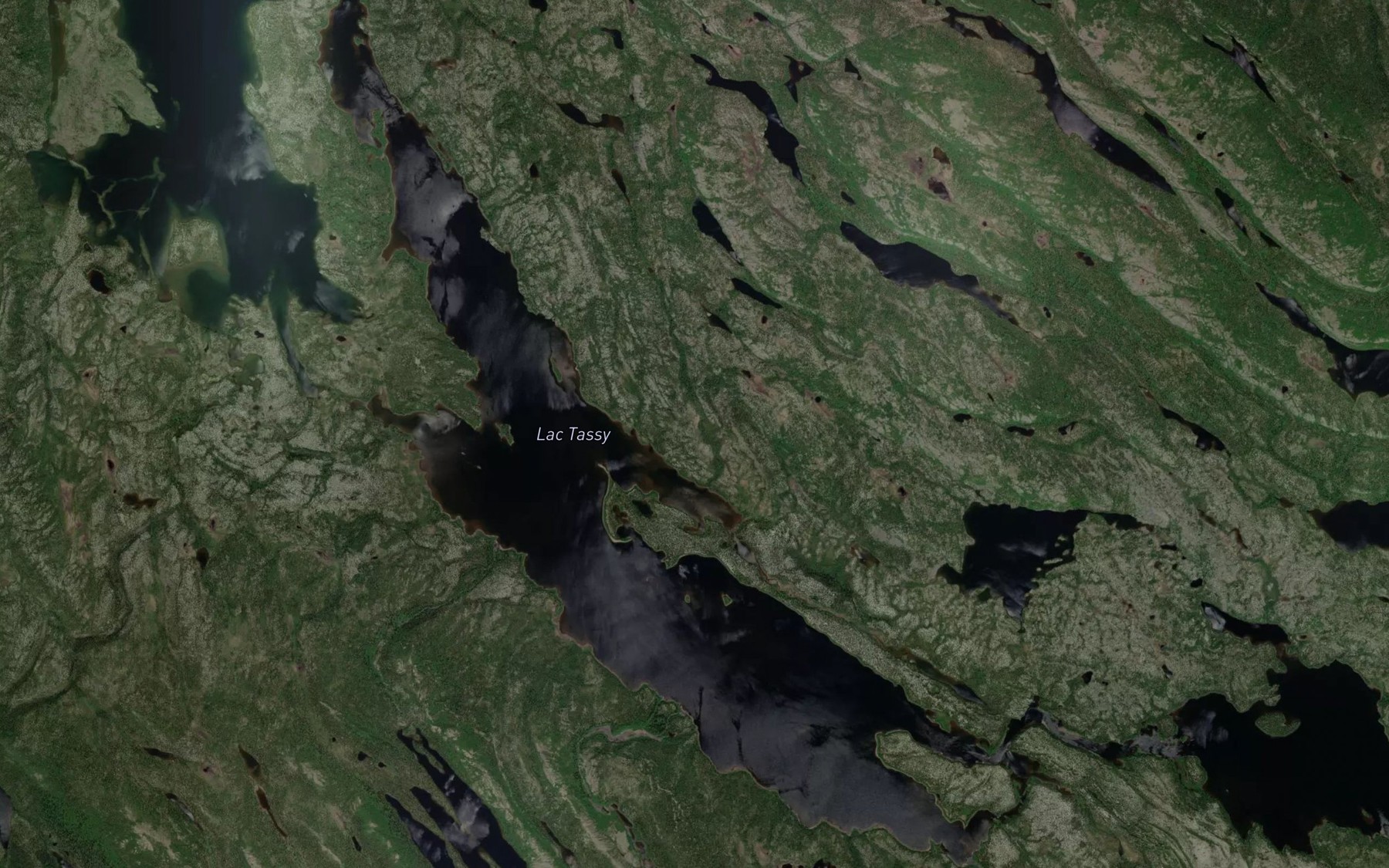 Satellite map of the Lac Tassy