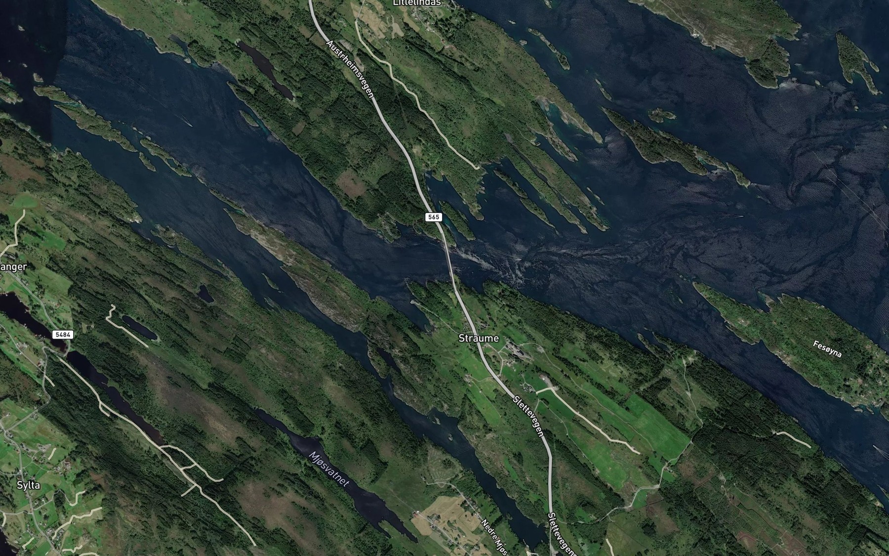 Satellite map of the Katevika