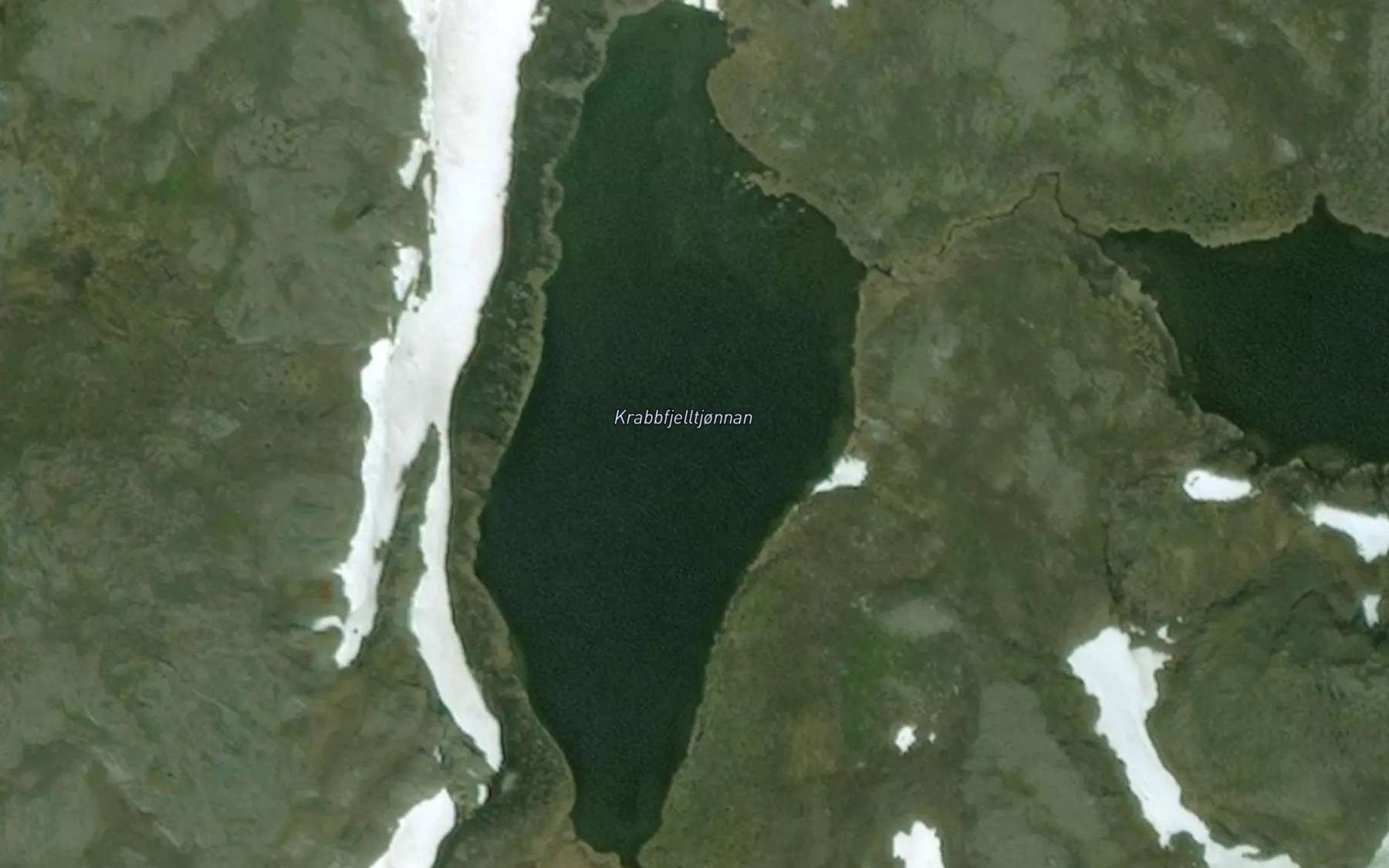 Satellite map of the Krabbfjelltjornan