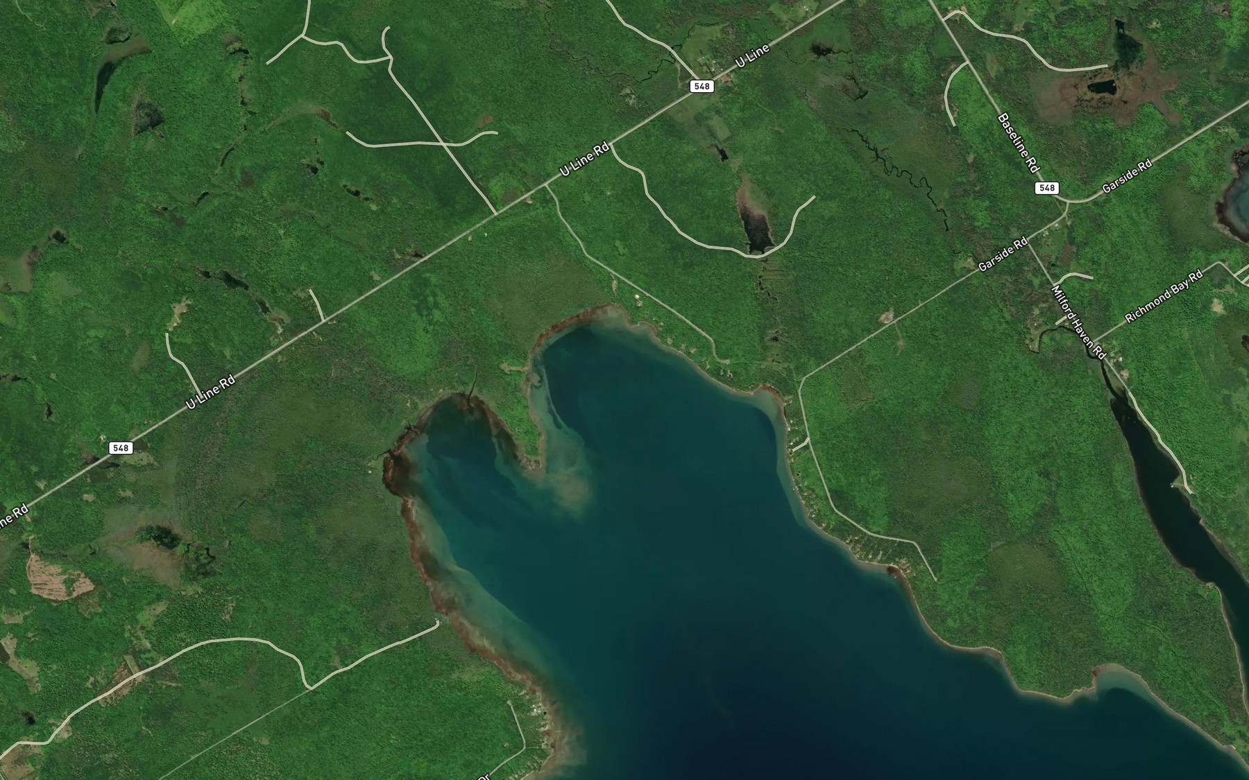 Satellite map of the James Bay