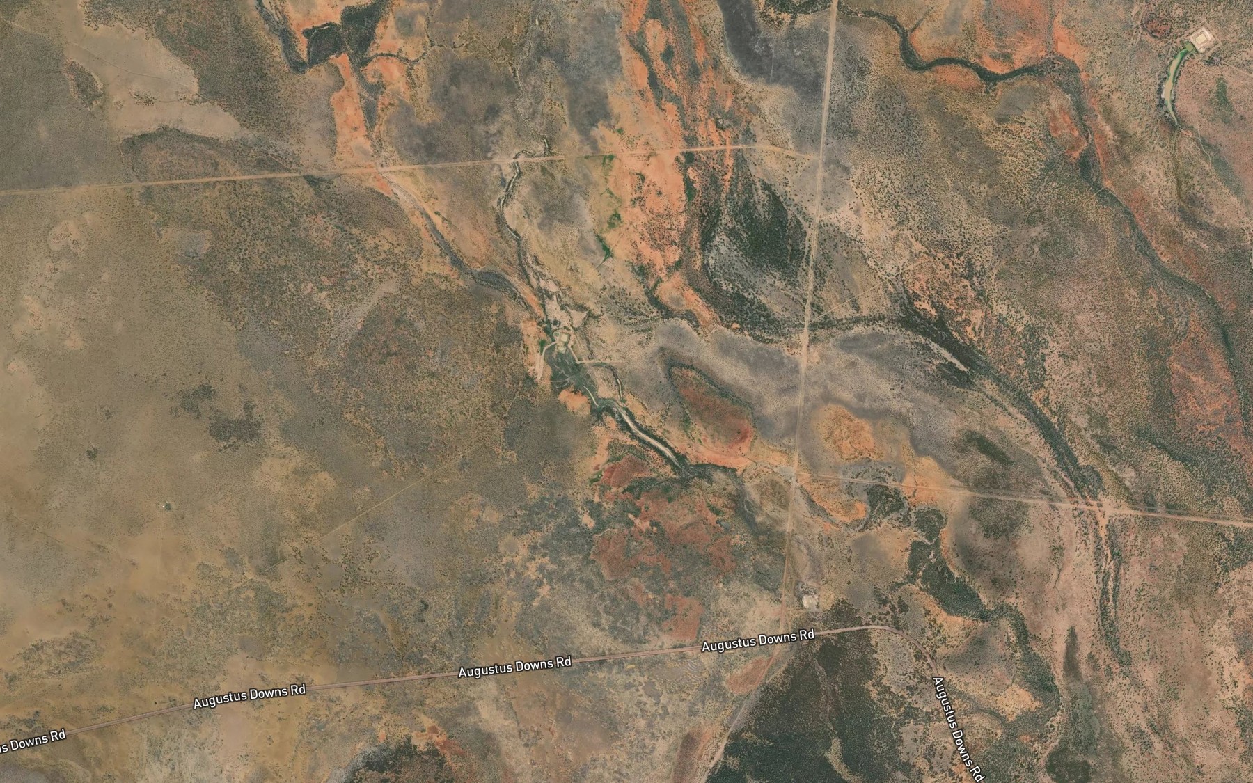 Satellite map of the Seven Mile Lagoon