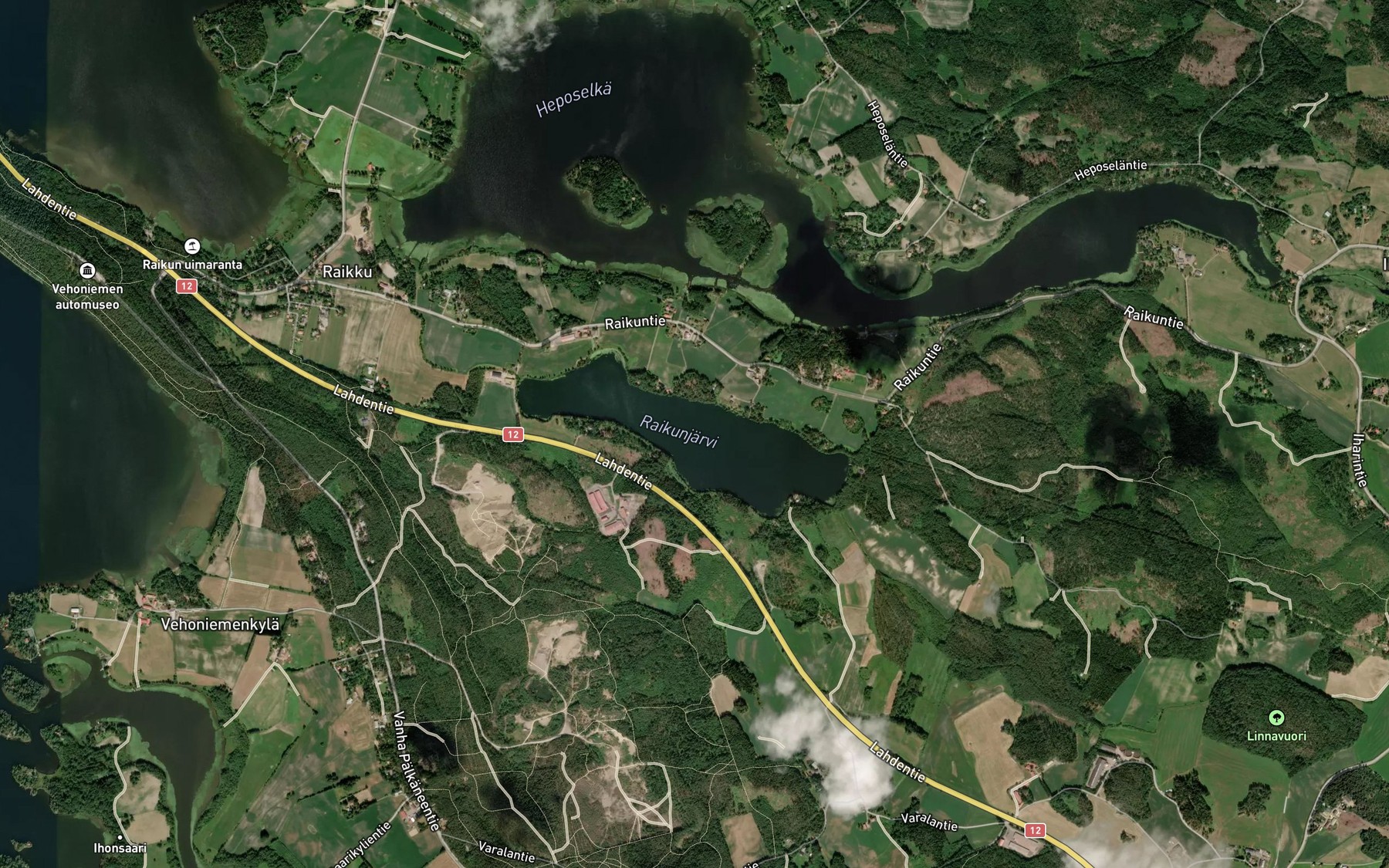 Satellite map of the Raikunjarvi