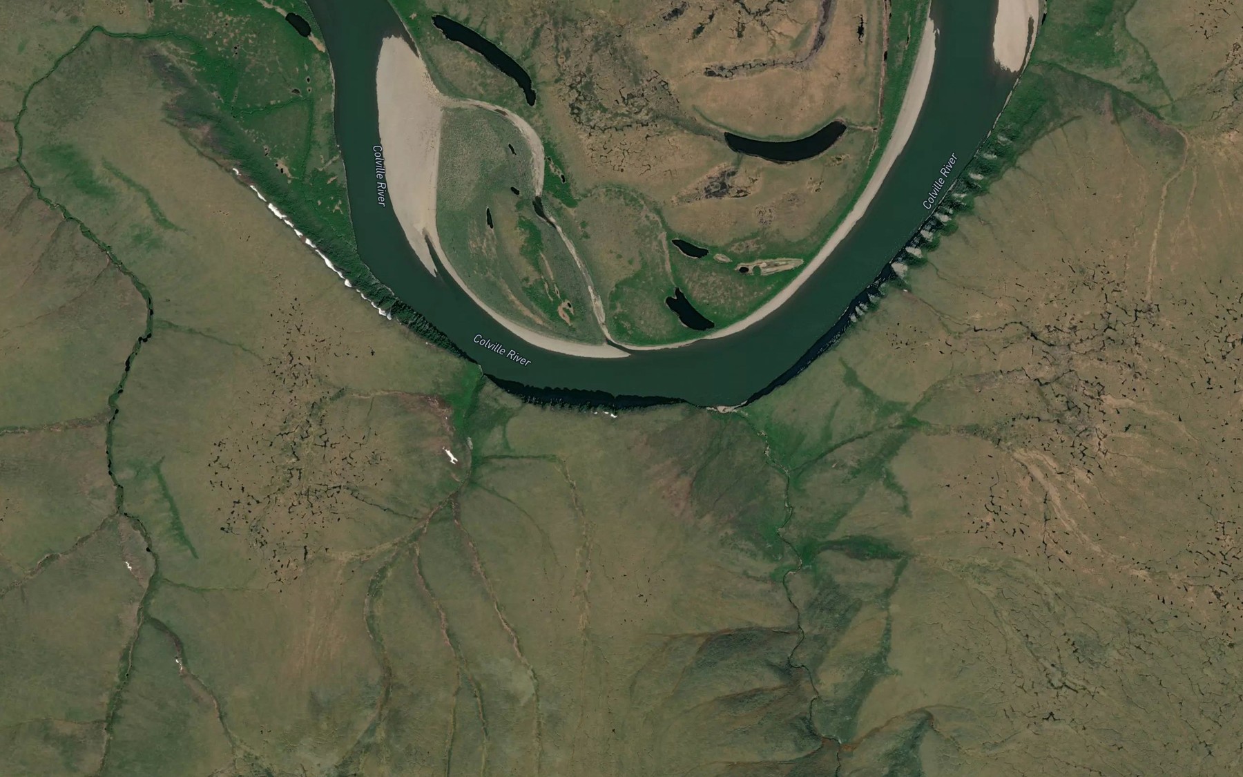 Satellite map of the Kaklik Naitka Creek