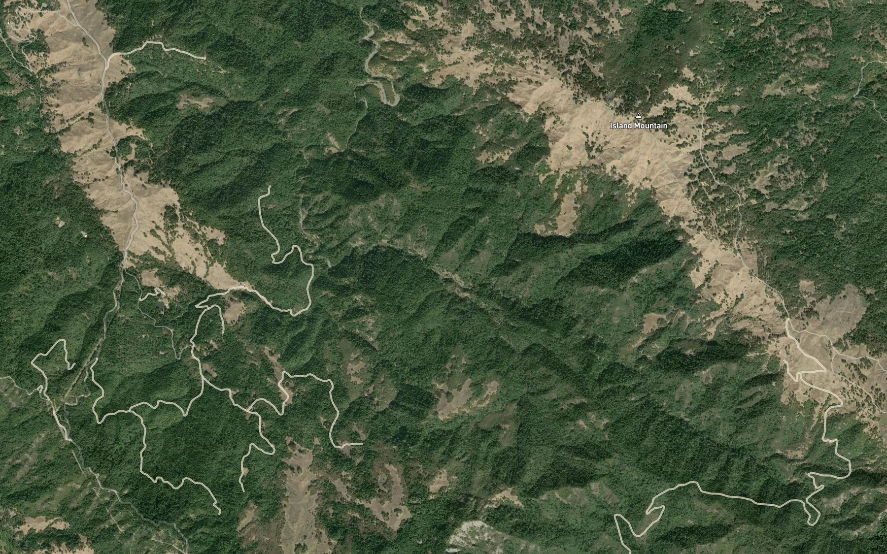 Satellite map of the Charlton Creek