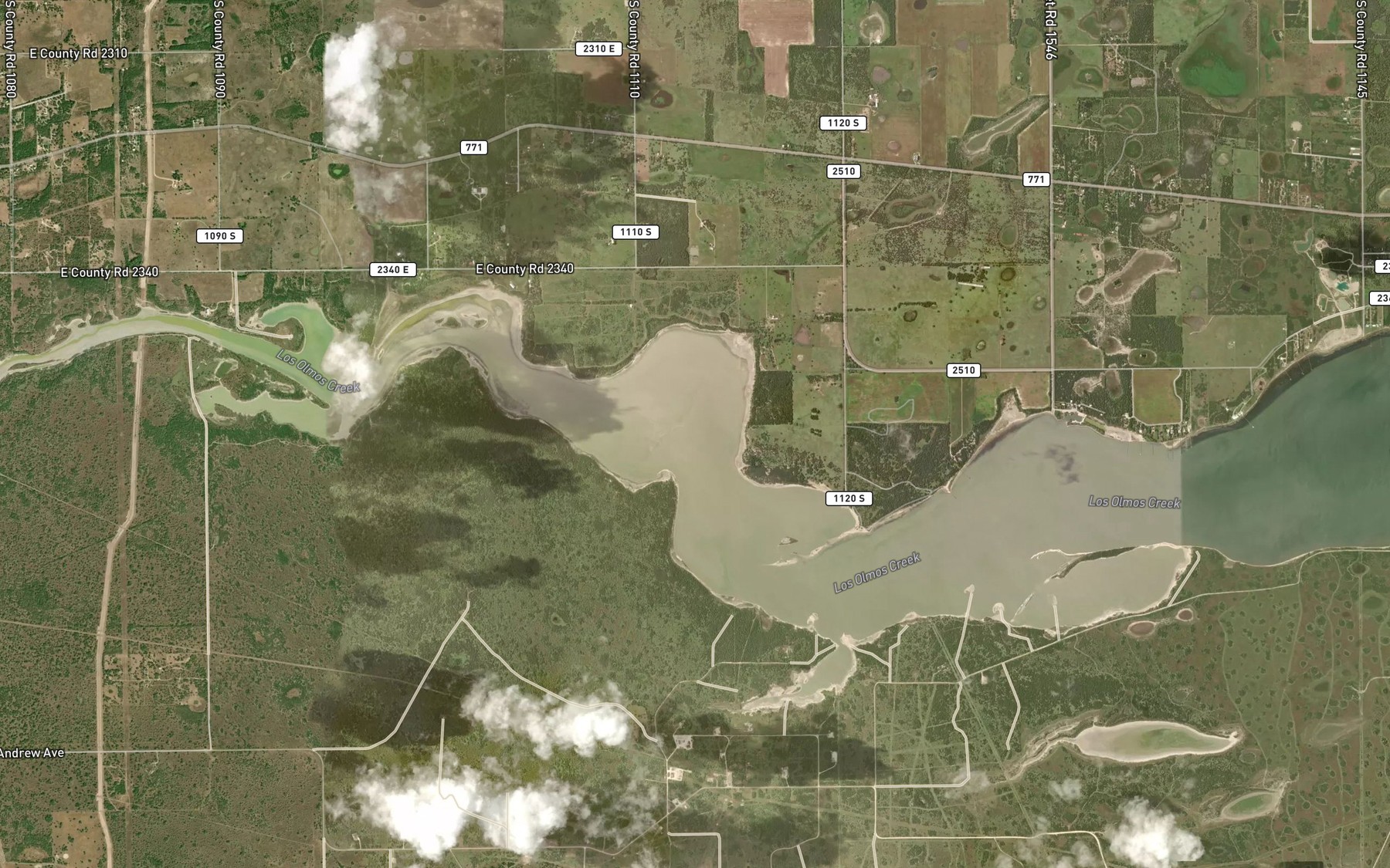Satellite map of the Laguna De Los Olmos