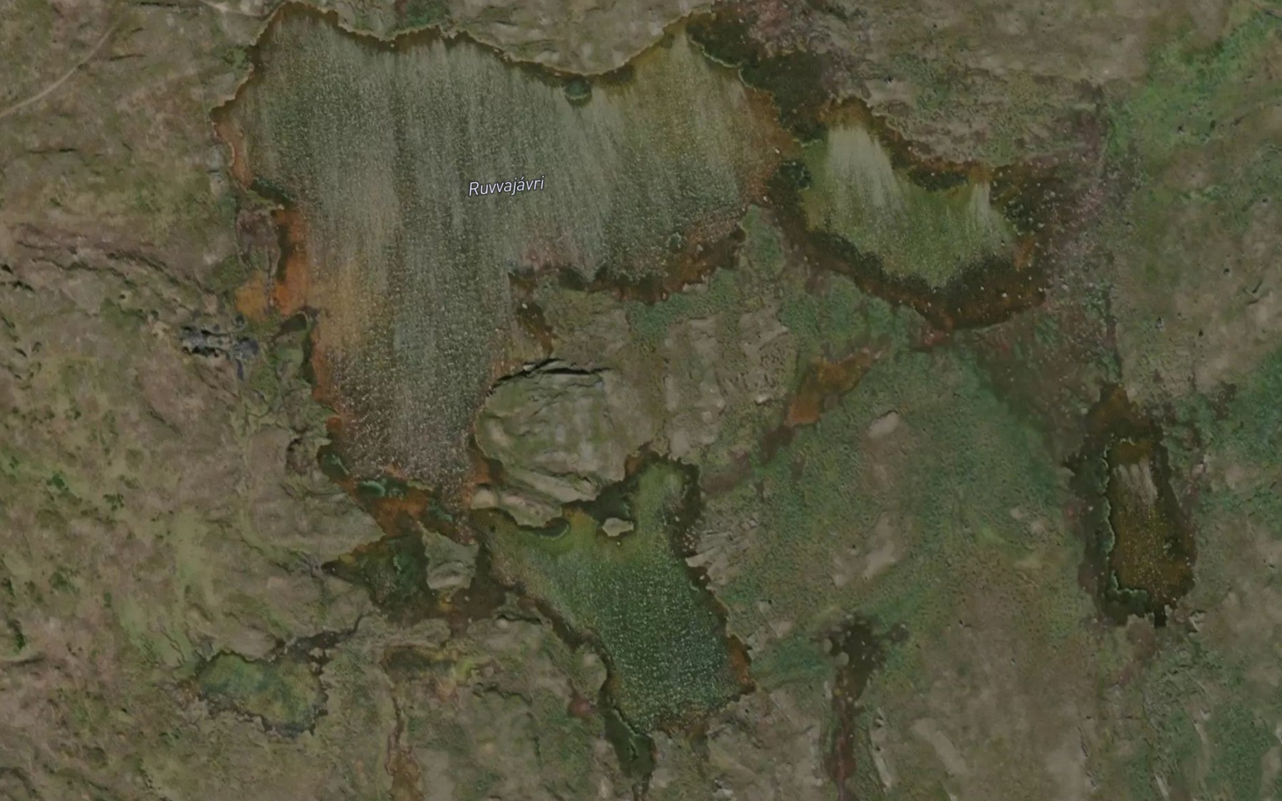 Satellite map of the Ruvvajavri