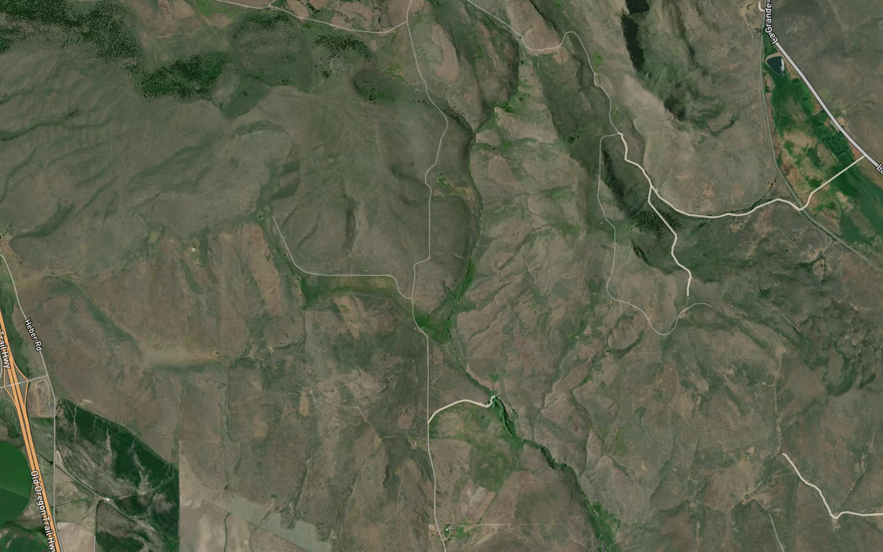 Satellite map of the Thompson Spring