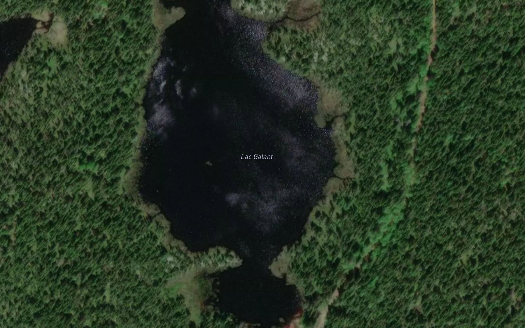 Satellite map of the Lac Galant