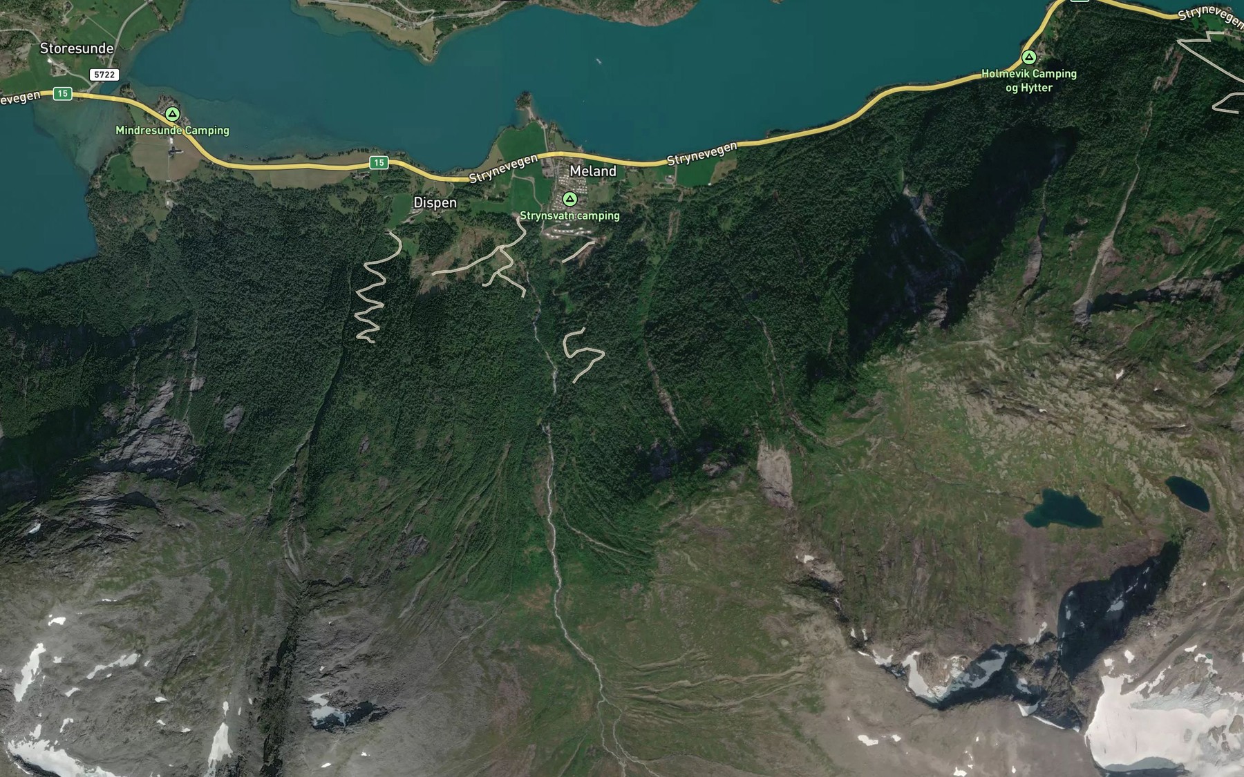 Satellite map of the Bekkjegrova
