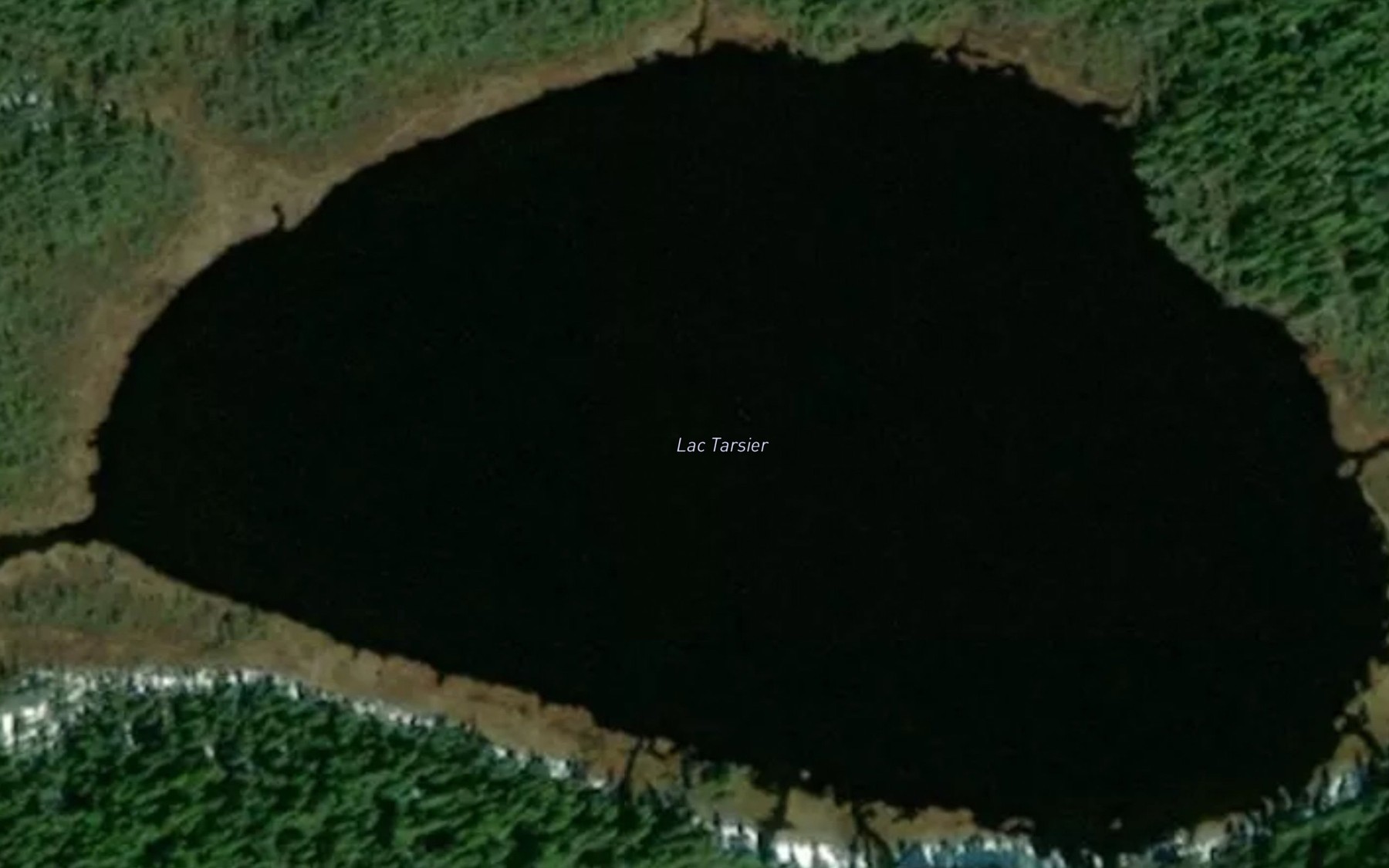 Satellite map of the Lac Tarsier