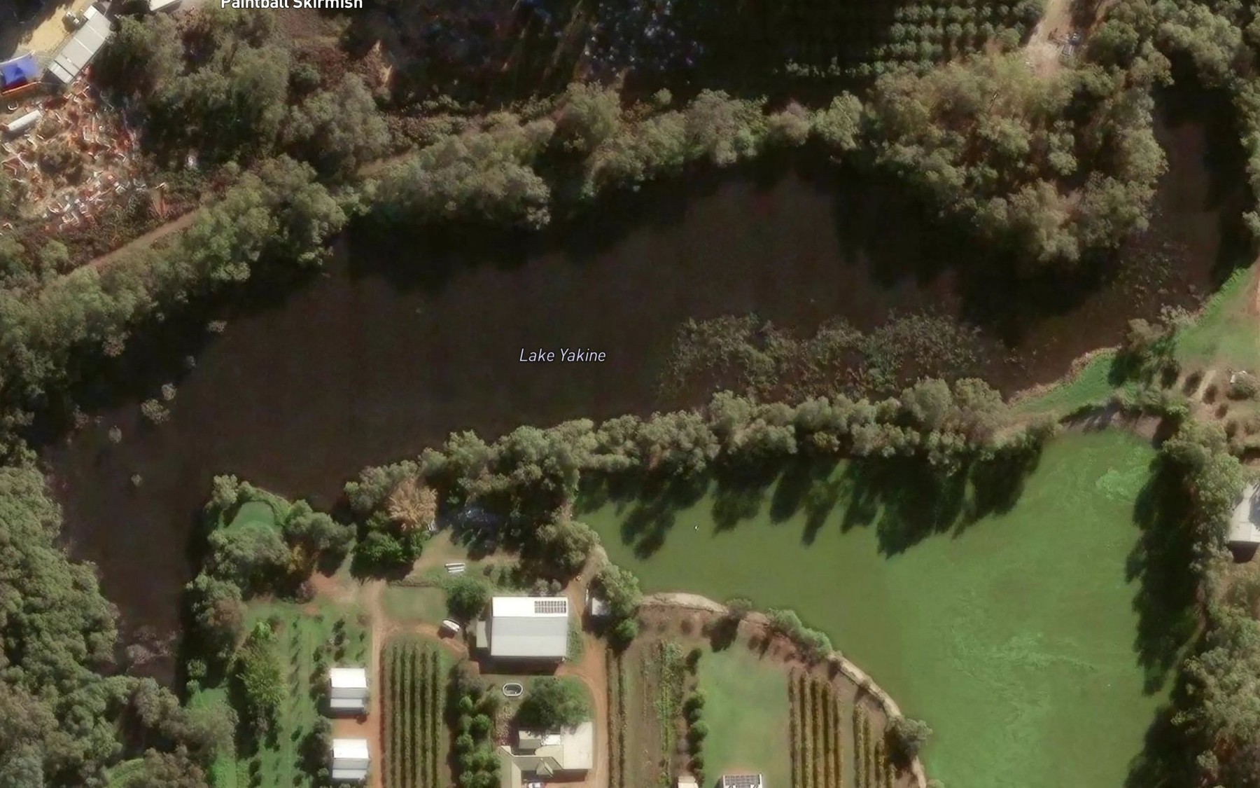 Satellite map of the Lake Yakine