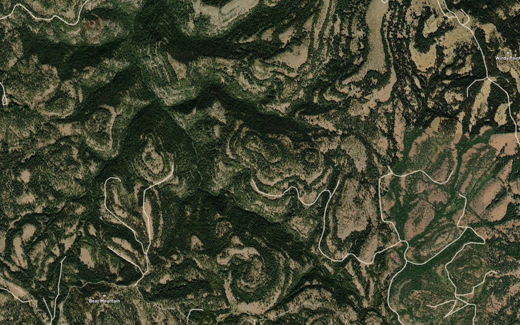Satellite map of the Vehrs Spring