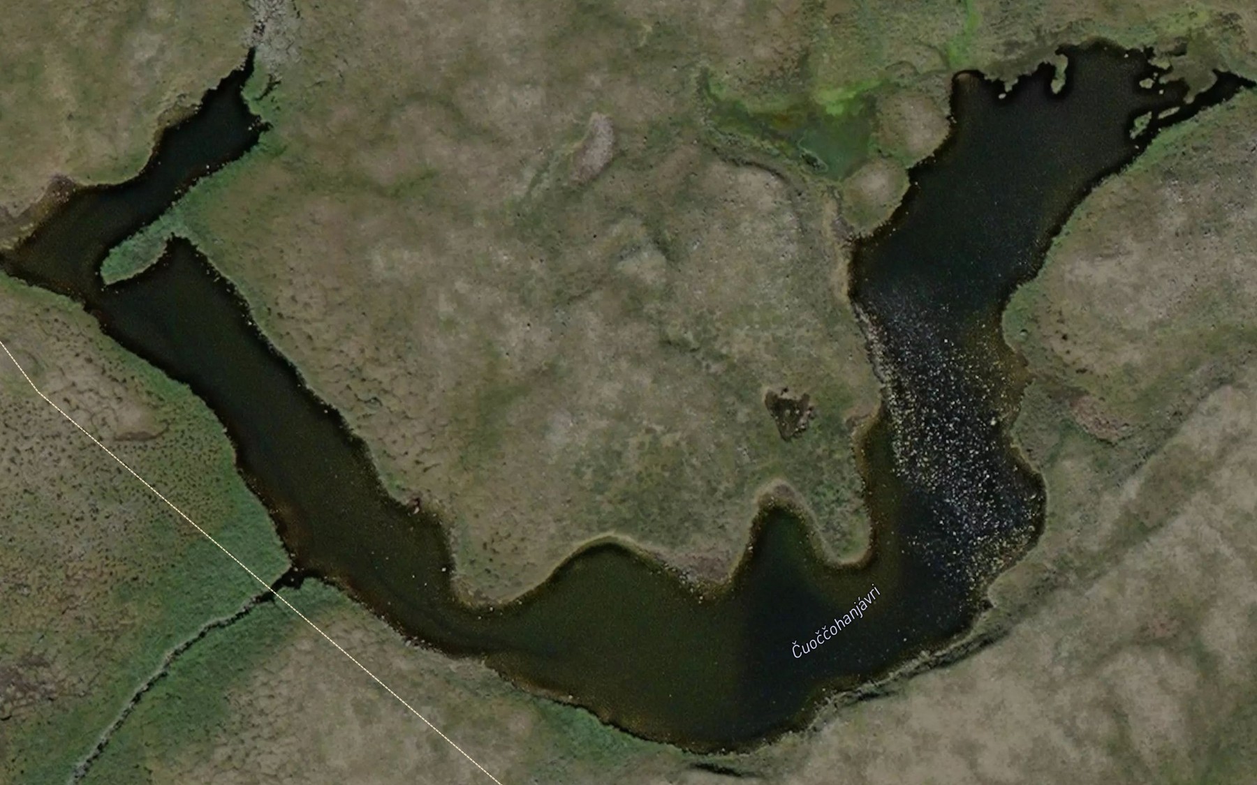 Satellite map of the Cuonnuhanjavri