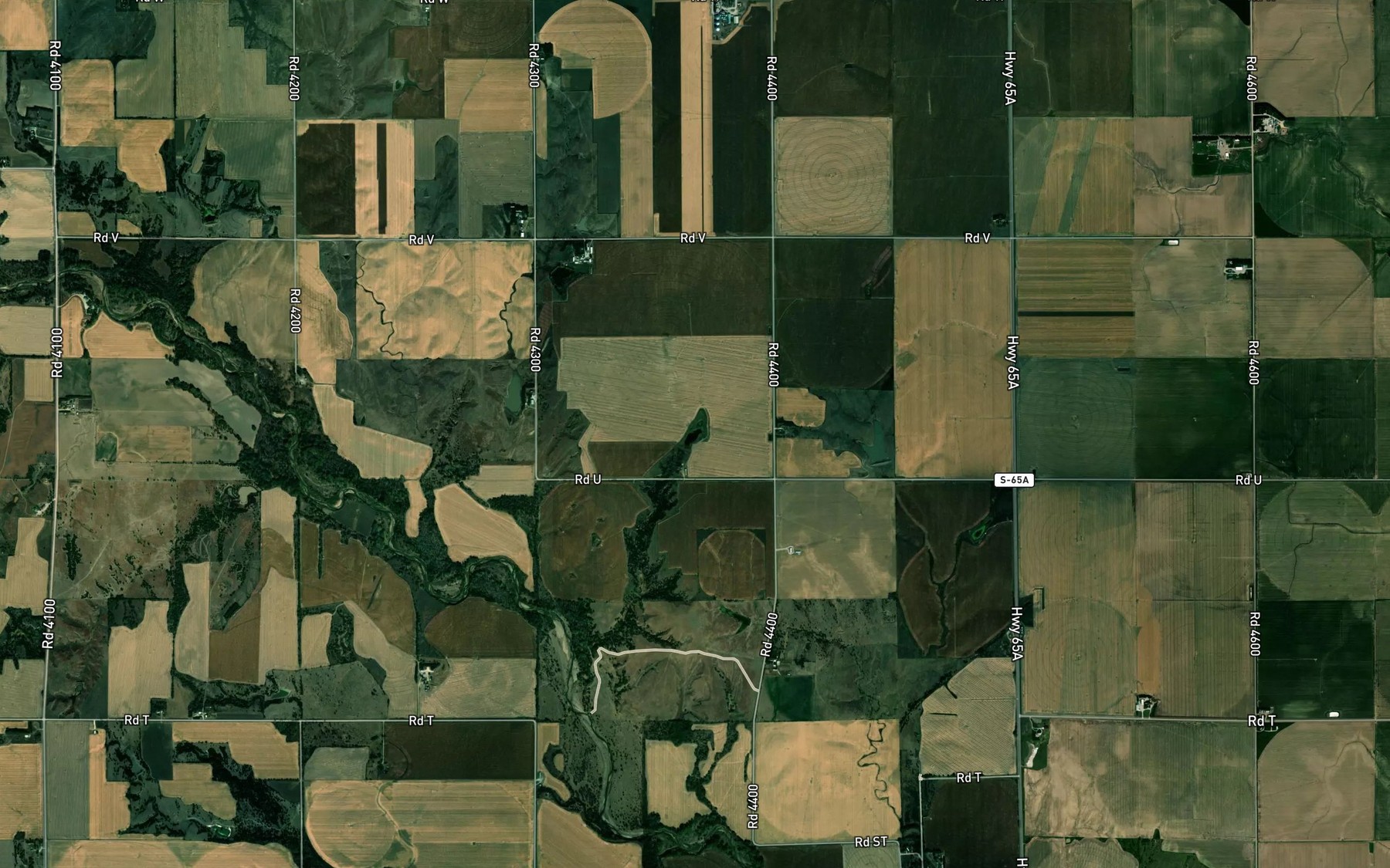 Satellite map of the Mazour-Schroeder Reservoir