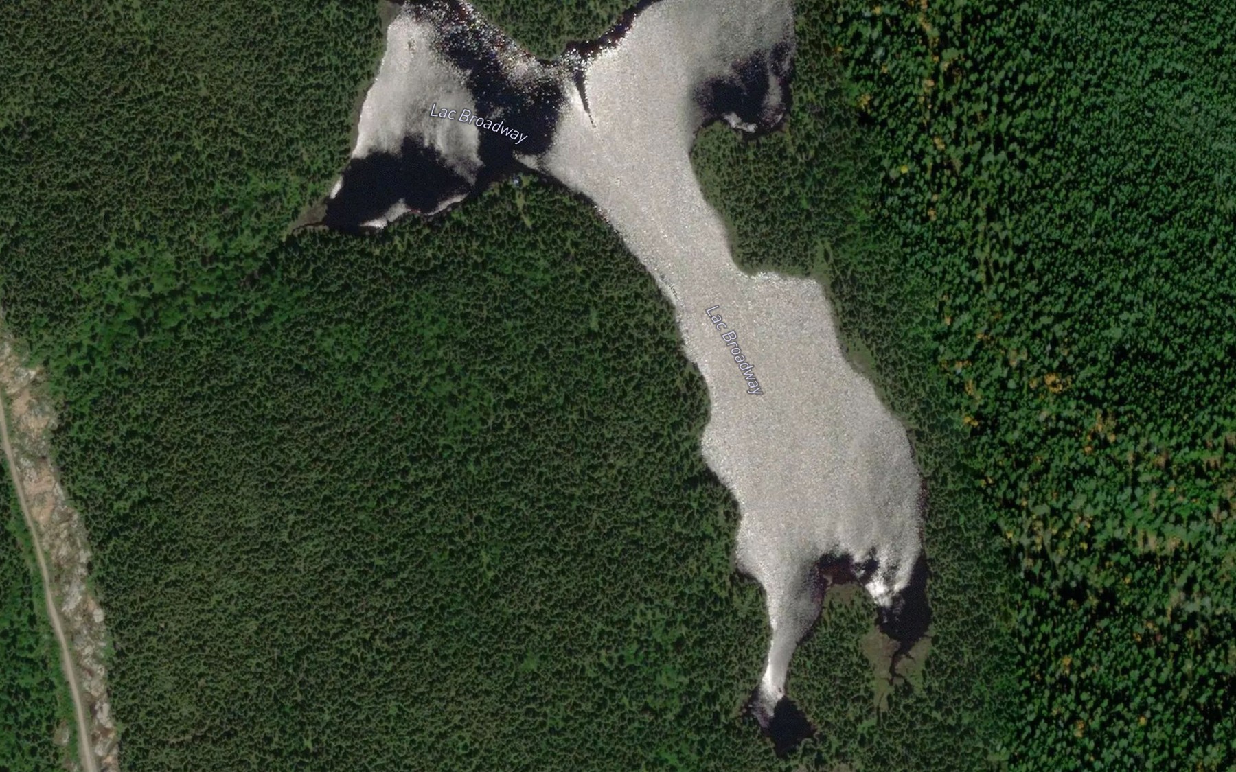 Satellite map of the Lac Broadway