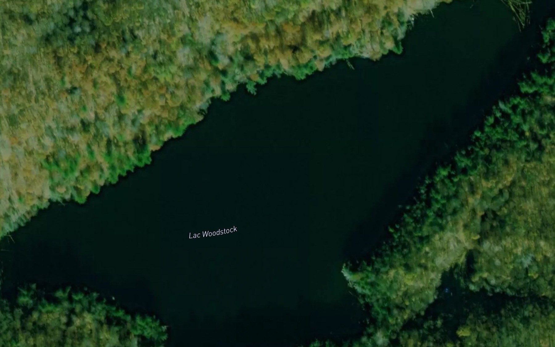 Satellite map of the Lac Woodstock