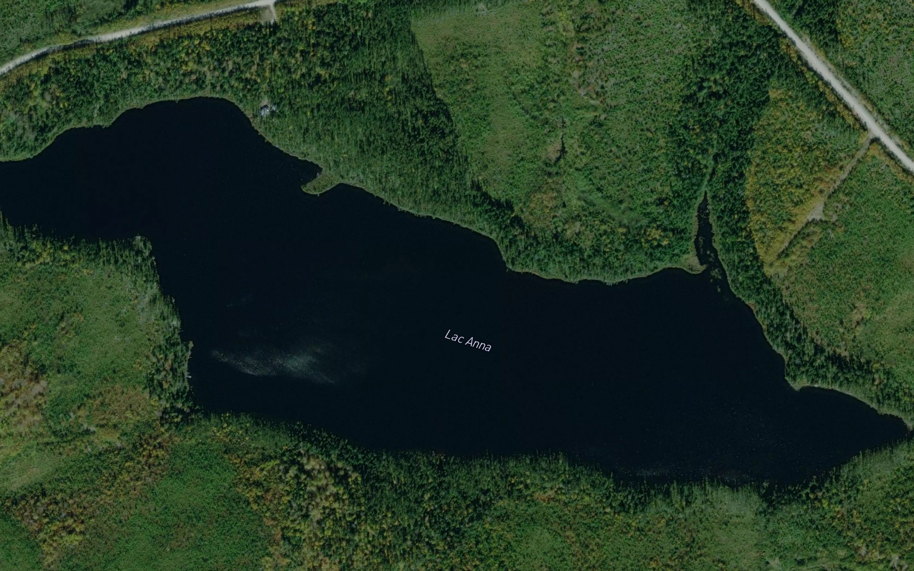 Satellite map of the Lac Anna