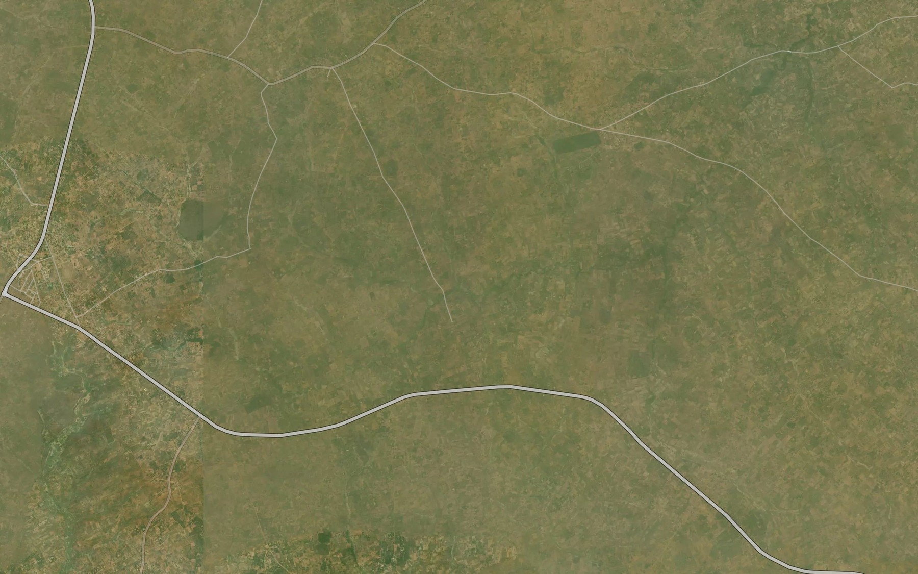 Satellite map of the River Uswange