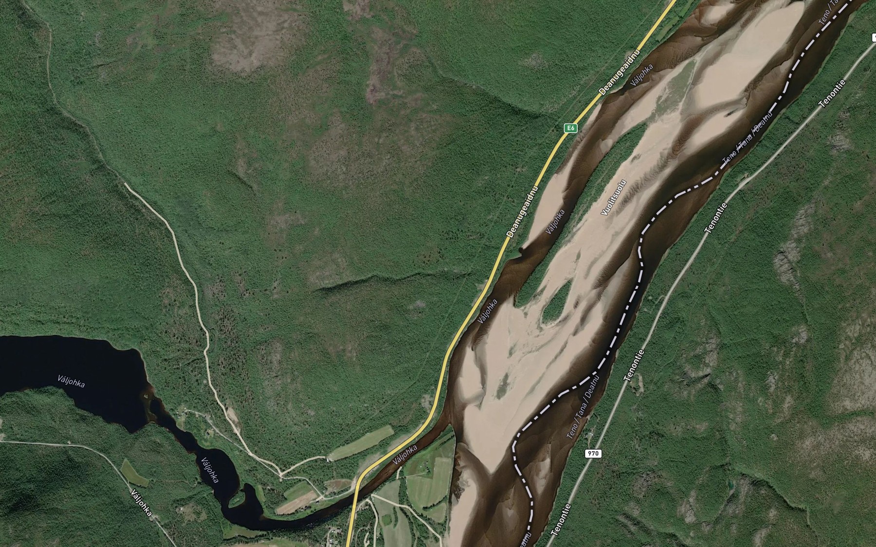 Satellite map of the Uhca Lallajogas