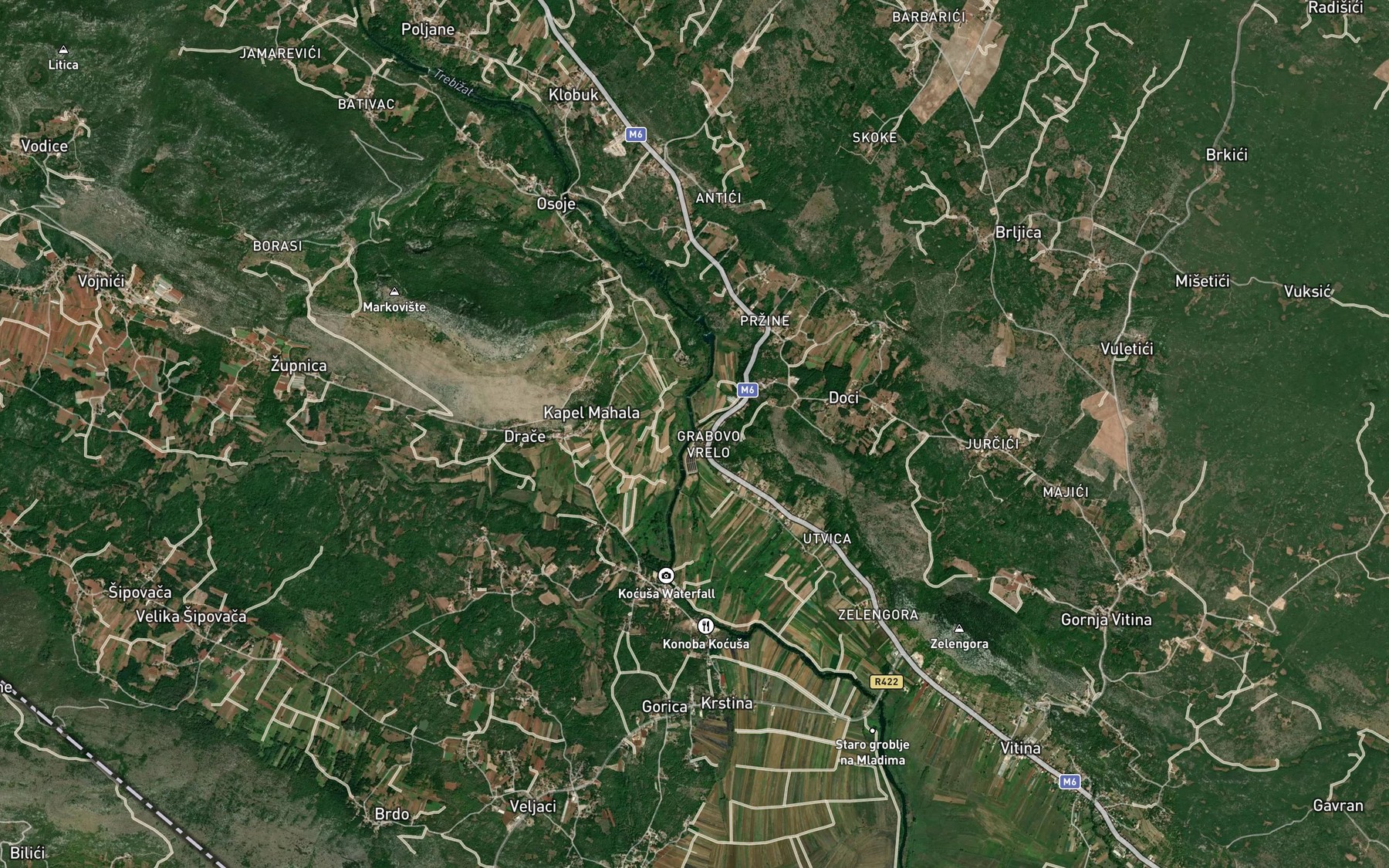 Satellite map of the Sita