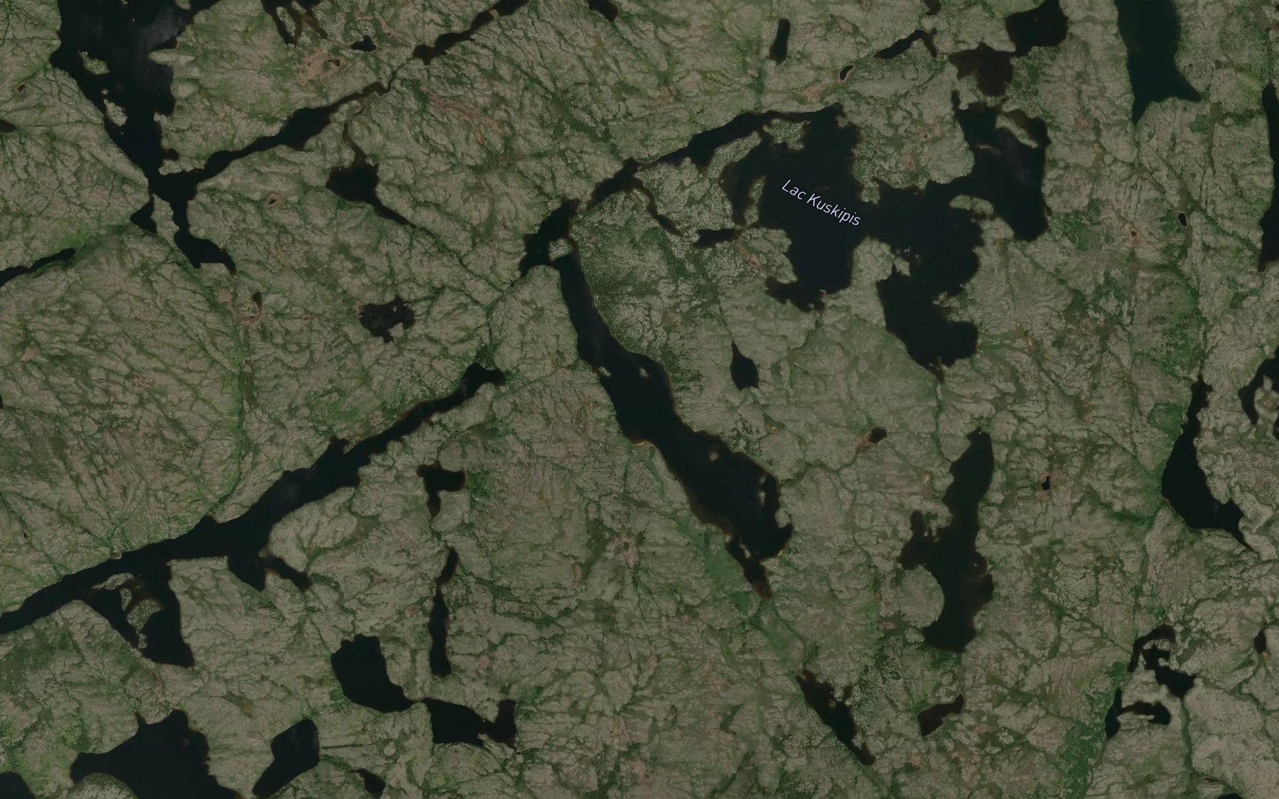 Satellite map of the Lac Kwikwachaw Amikap