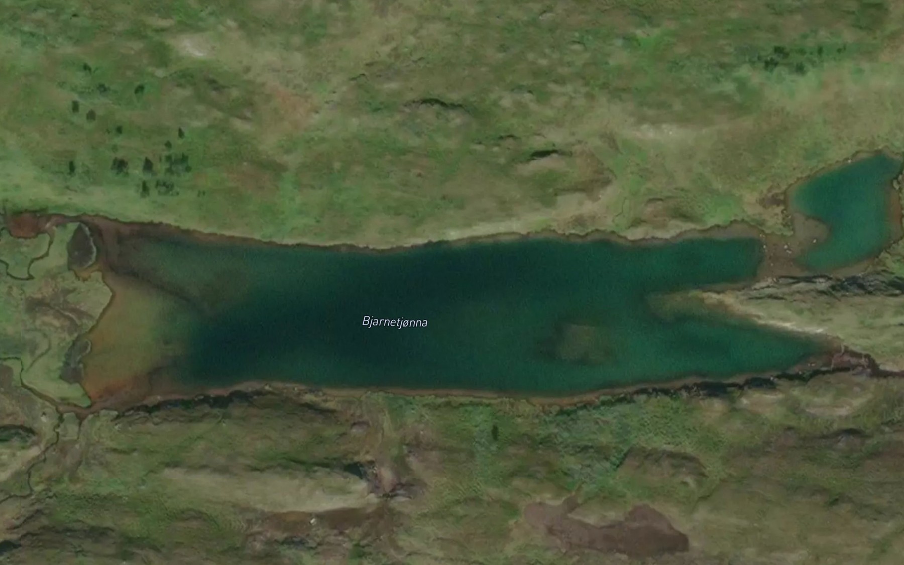 Satellite map of the Bjarnetjonna