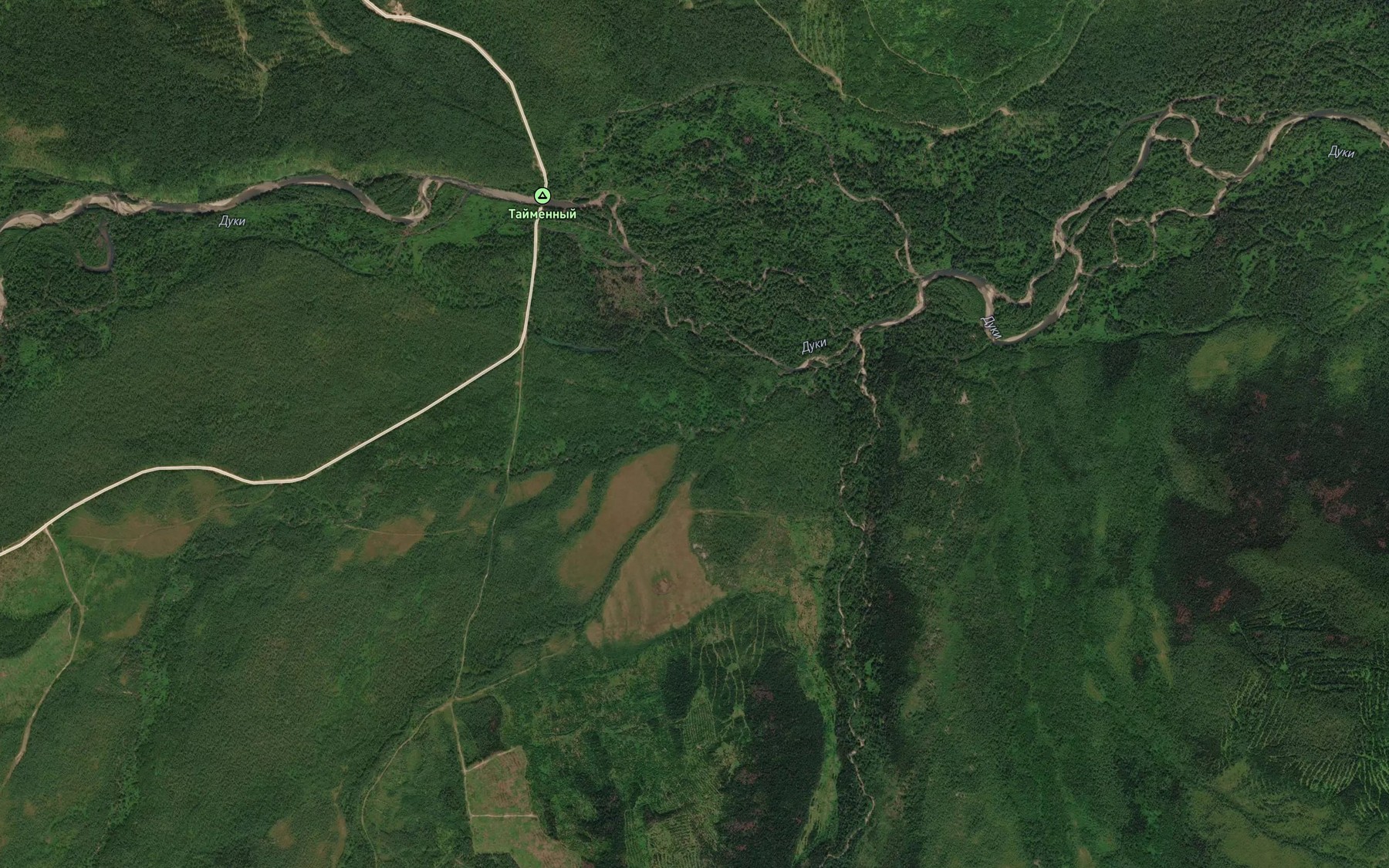 Satellite map of the Ektani