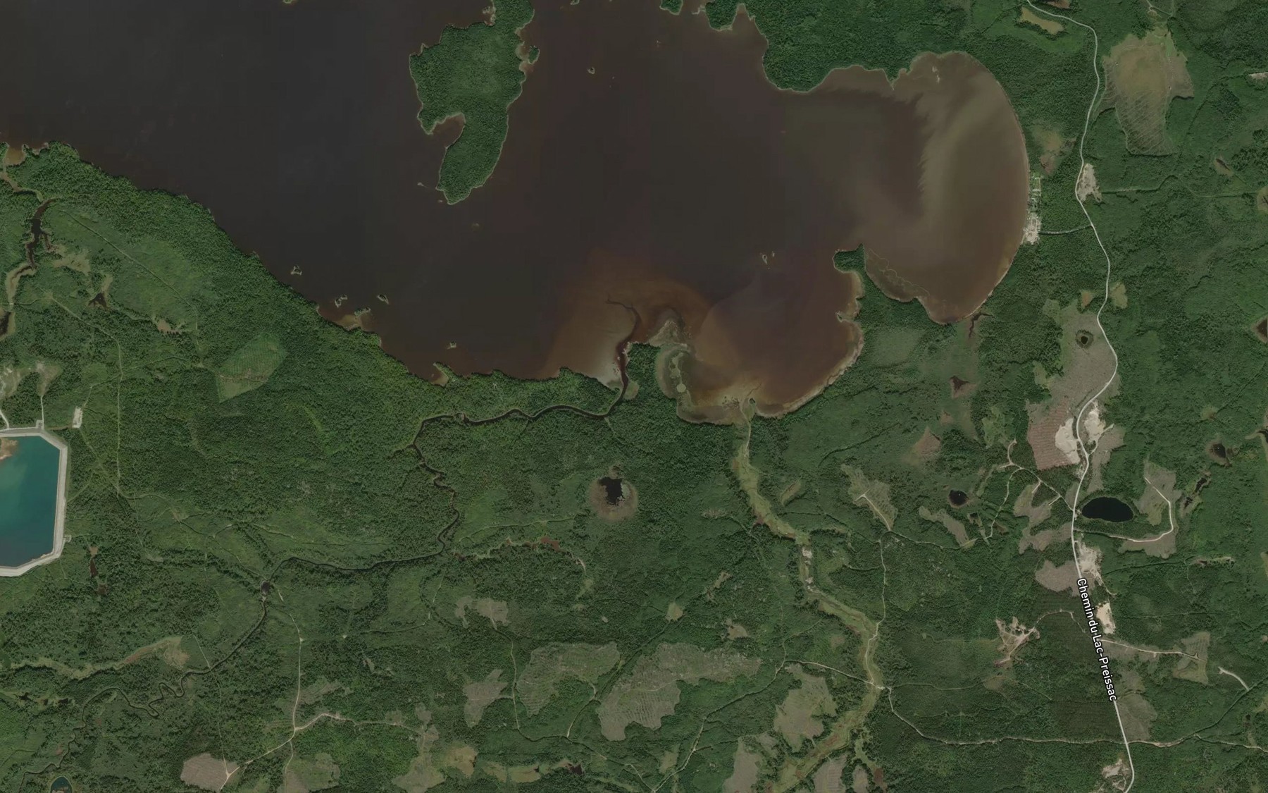 Satellite map of the Riviere Blake