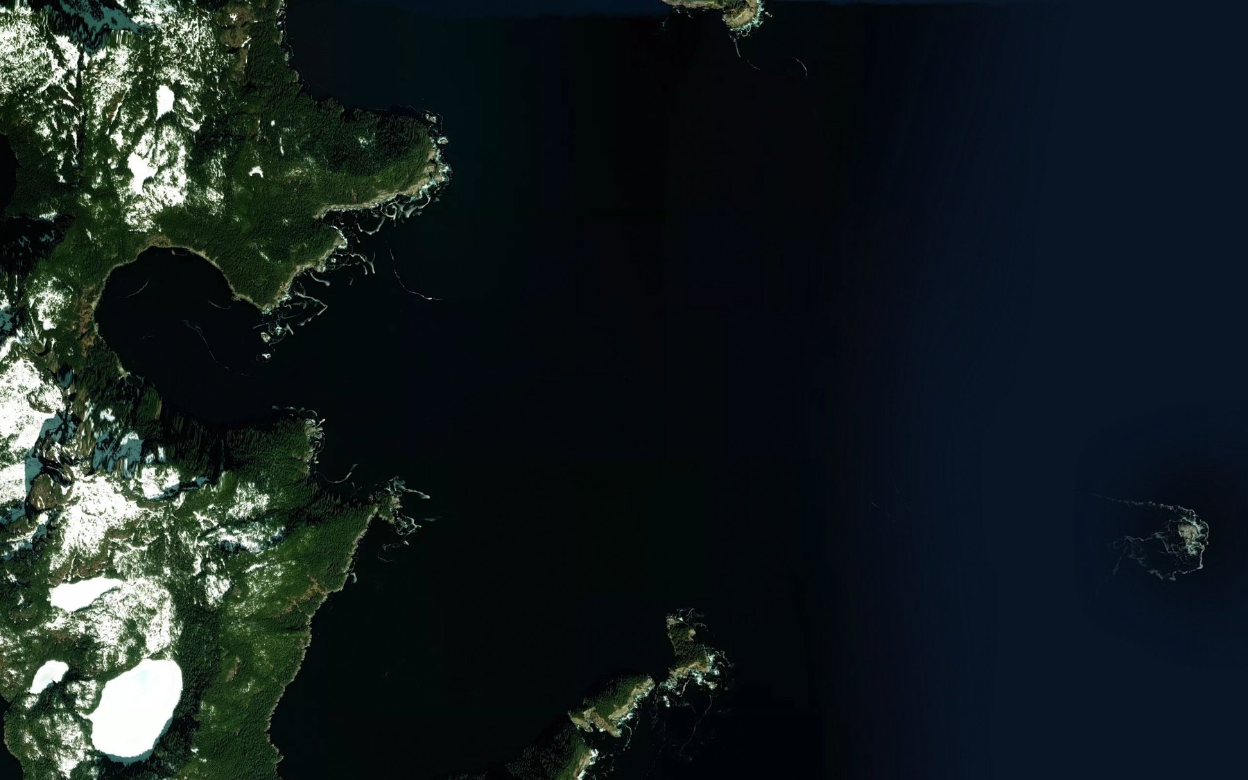 Satellite map of the Blying Sound