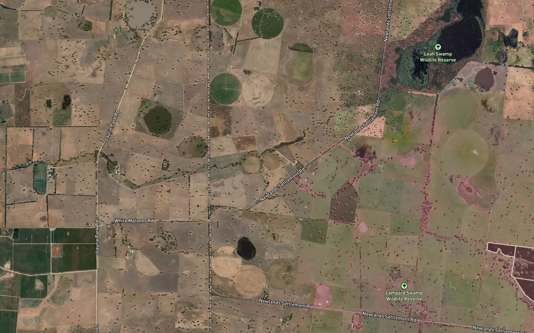 Satellite map of the Koijak Creek