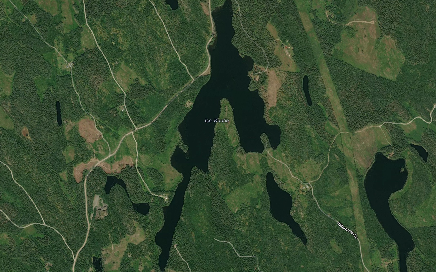 Satellite map of the Iso-Kontio