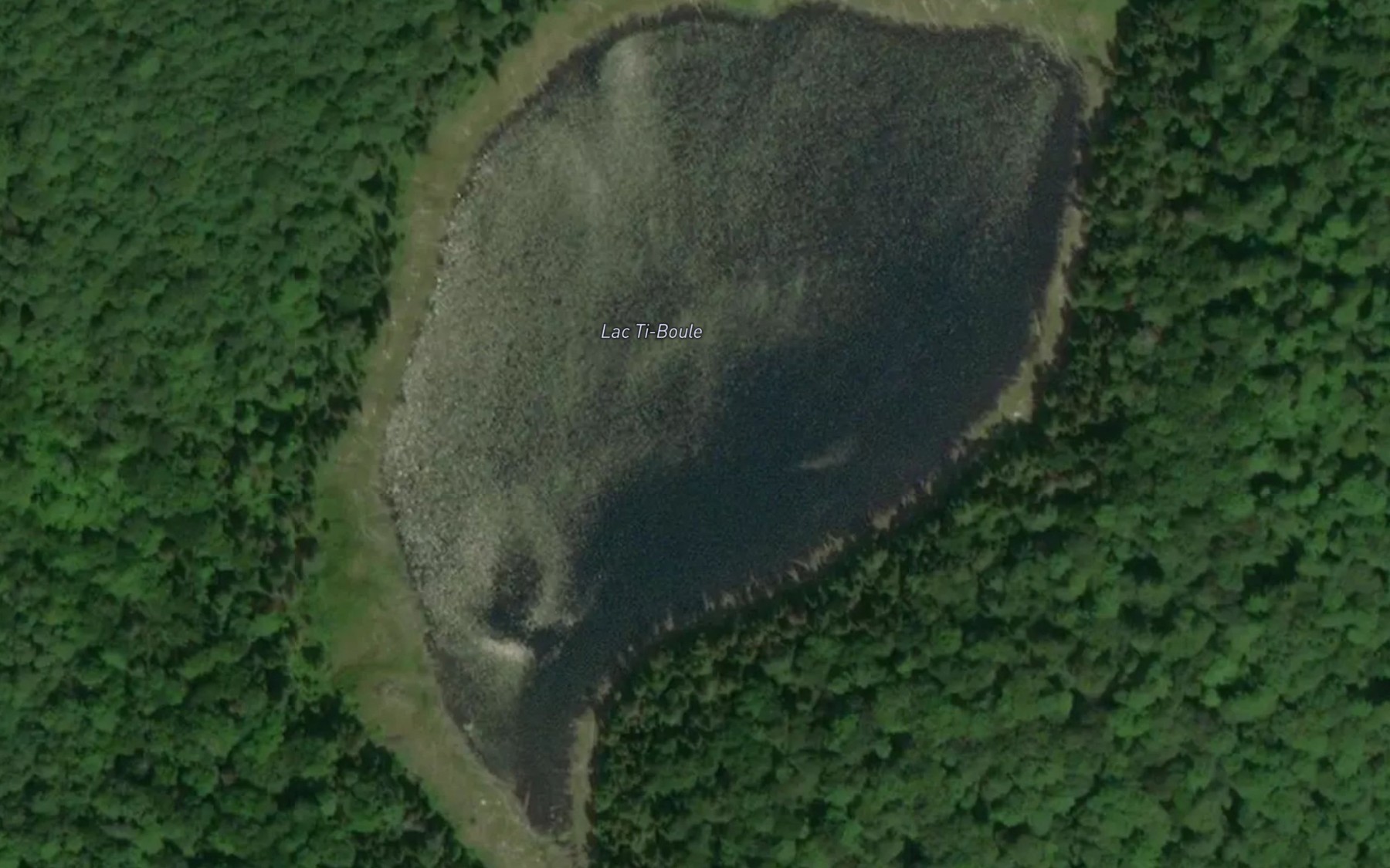 Satellite map of the Lac Ti-Boule