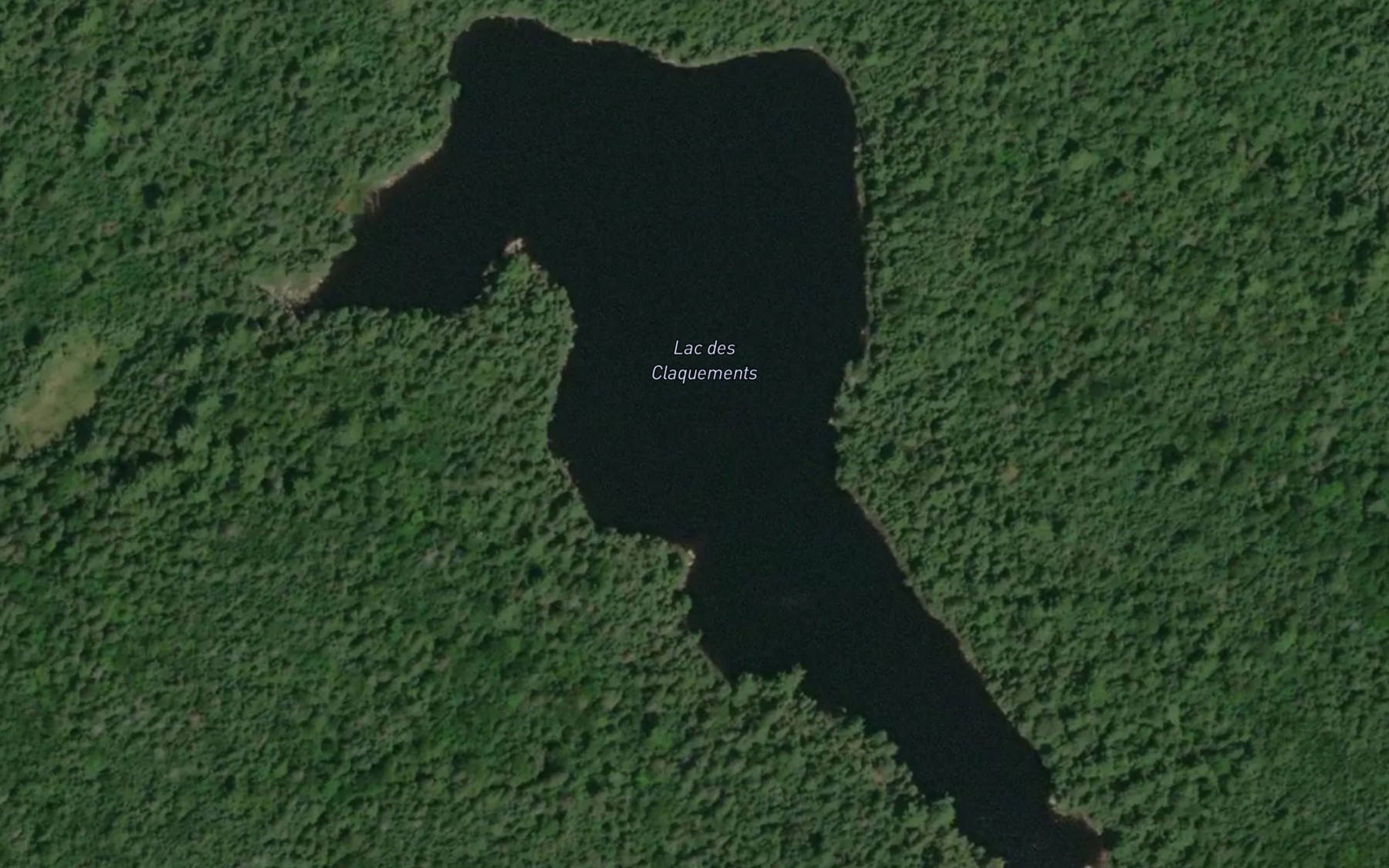 Satellite map of the Lac des Claquements