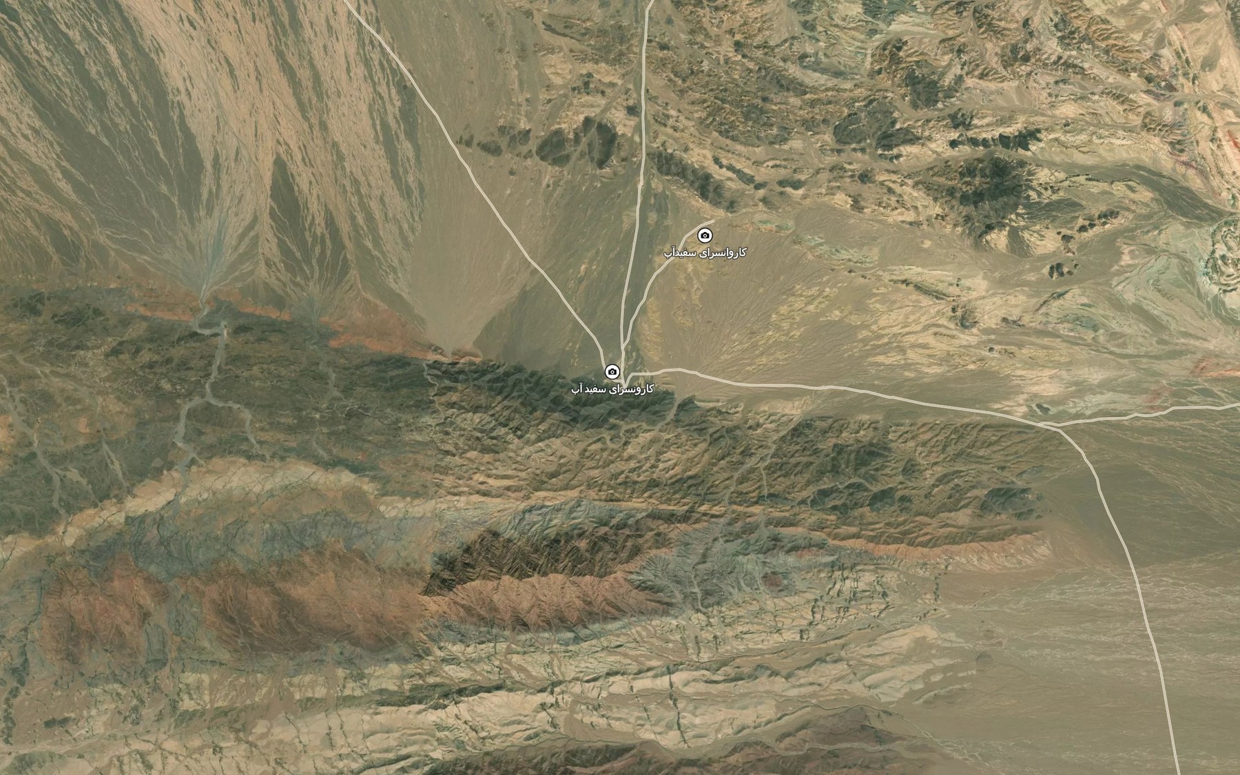 Satellite map of the Cheshmeh-ye Sefid Ab