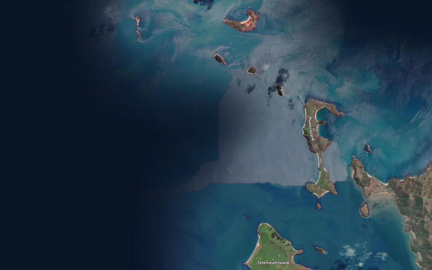 Satellite map of the Crooked Sands