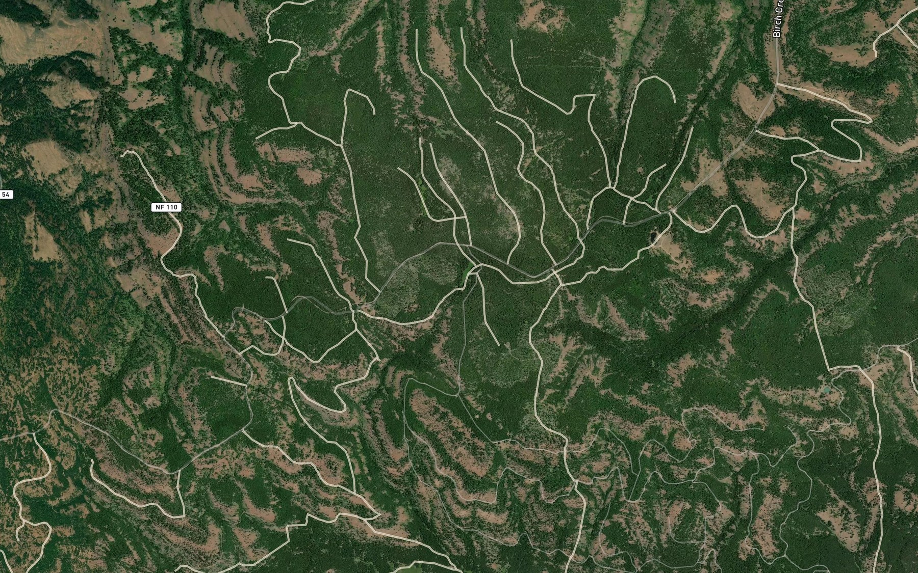 Satellite map of the McClellan Spring