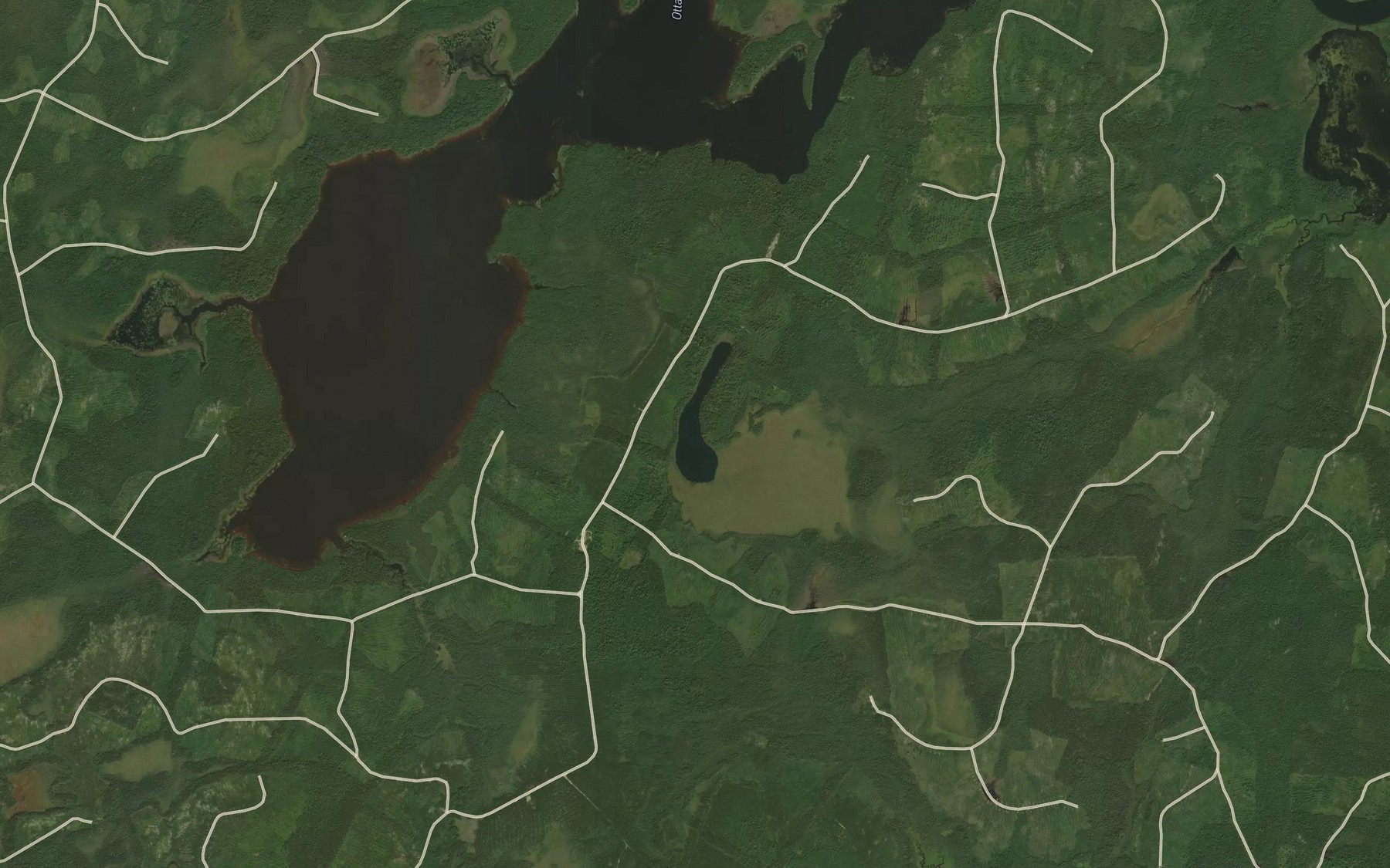 Satellite map of the Lac Cigwatik